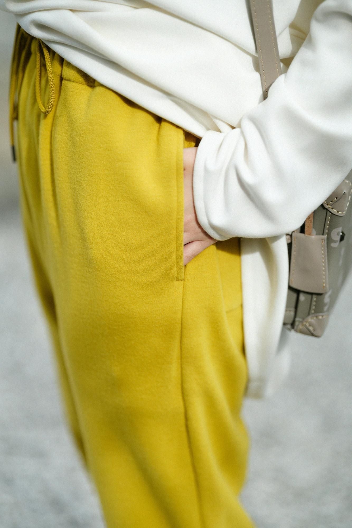 【online한정】멜턴이지 테이퍼드 팬츠 이지 테이퍼드 팬츠/danpopoiro