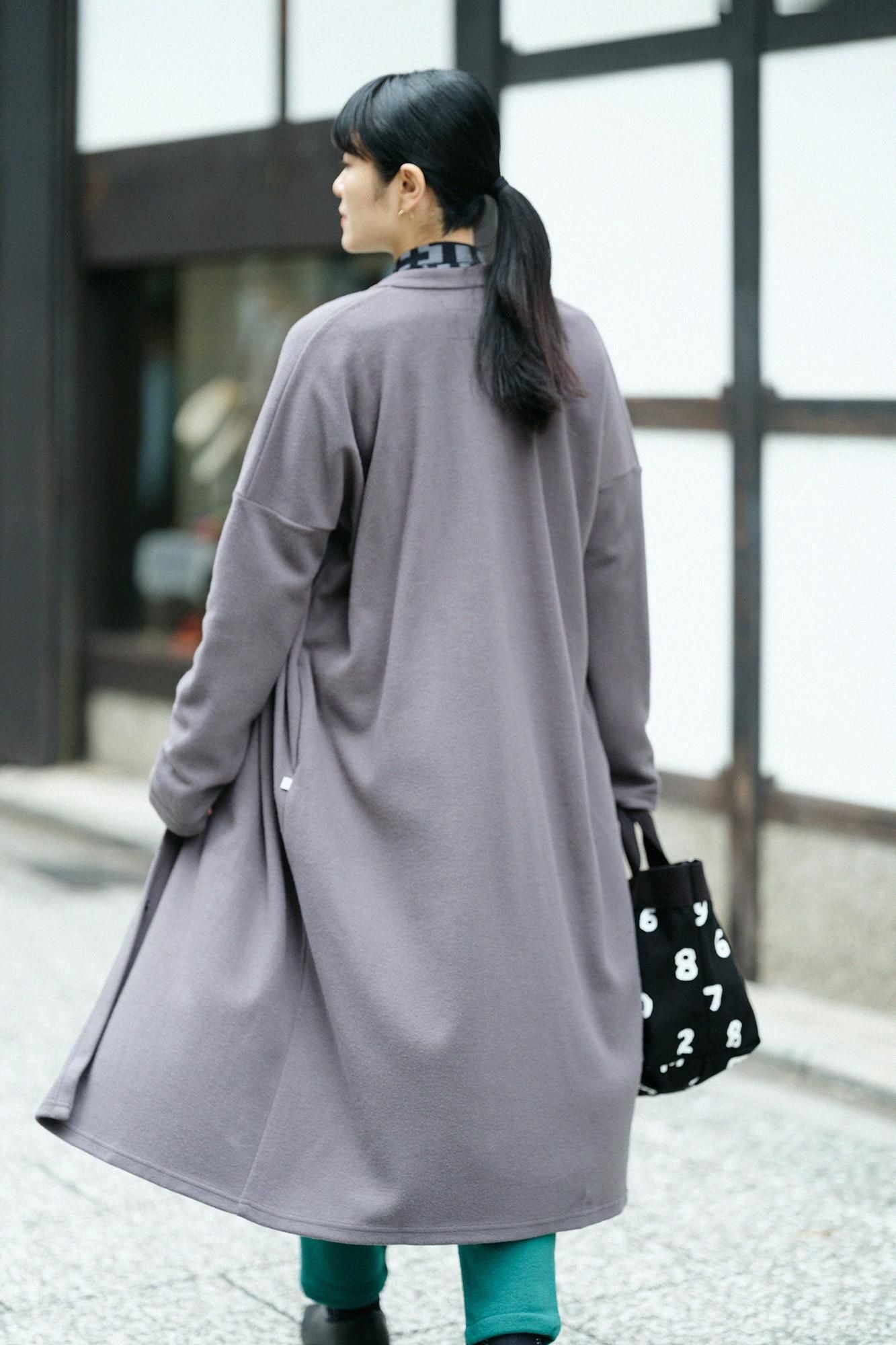 新品同様 SOUSOU ソウソウ スタンドカラーコート Ｌ スタンドカラー ライトコート（秋冬）