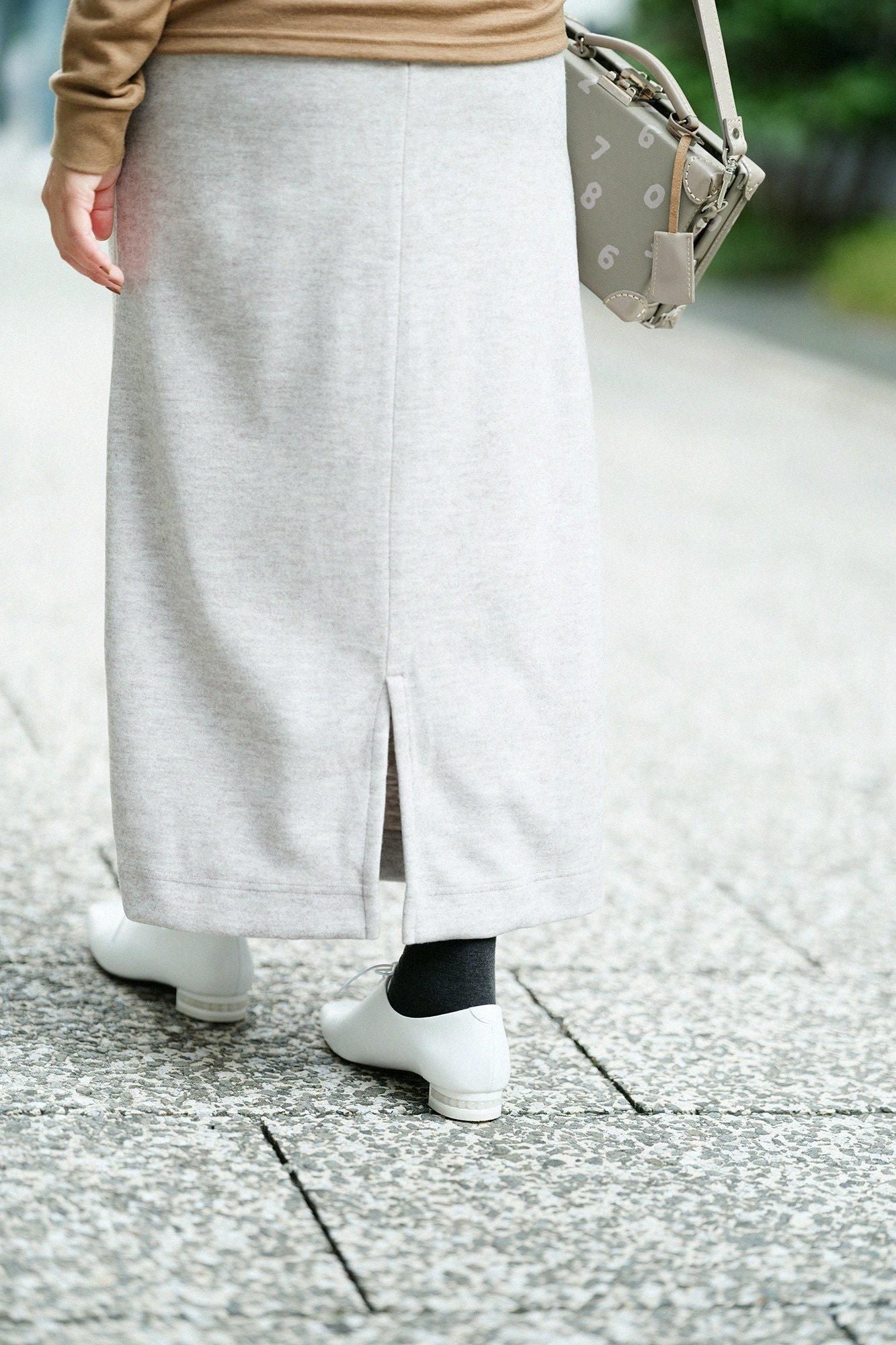 【預購】麥爾登柔滑 長裙／枯野色（※預計於12月9日左右發貨）