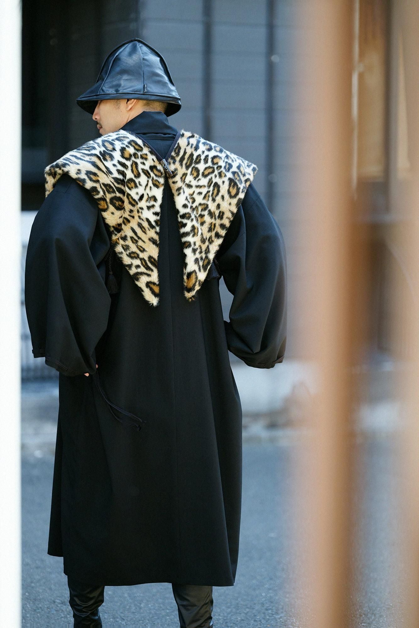 毛皮 短尺背心／豹紋