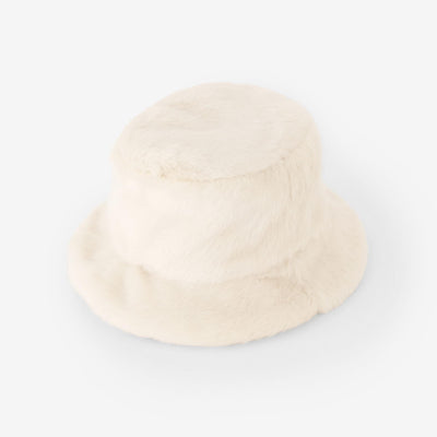 人造毛皮皮帽/本白x SO-SU-U十數 昆