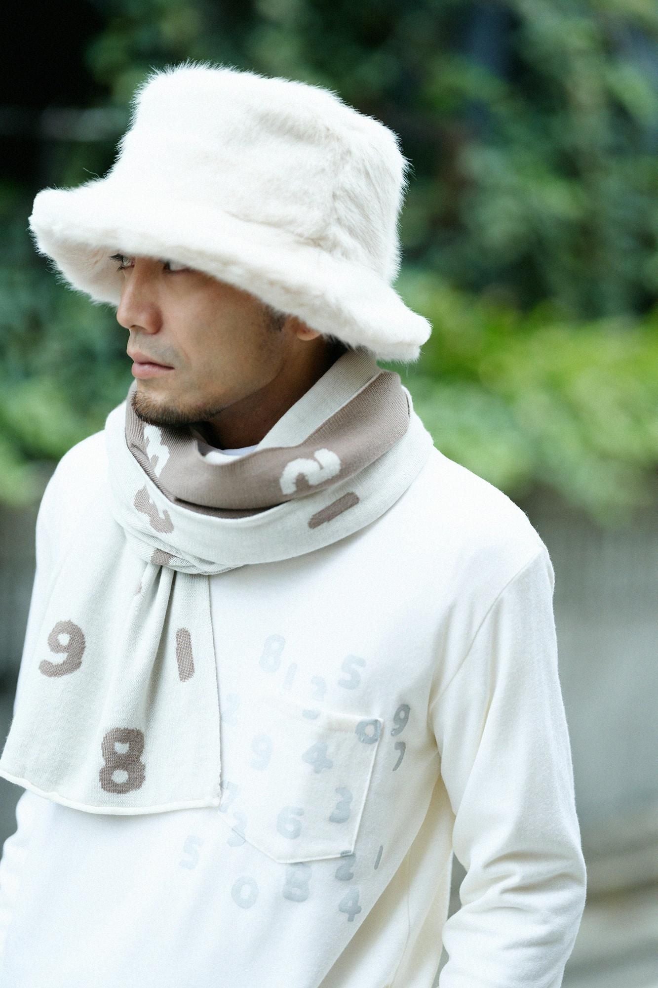 人造毛皮皮帽/本白x SO-SU-U十數 昆