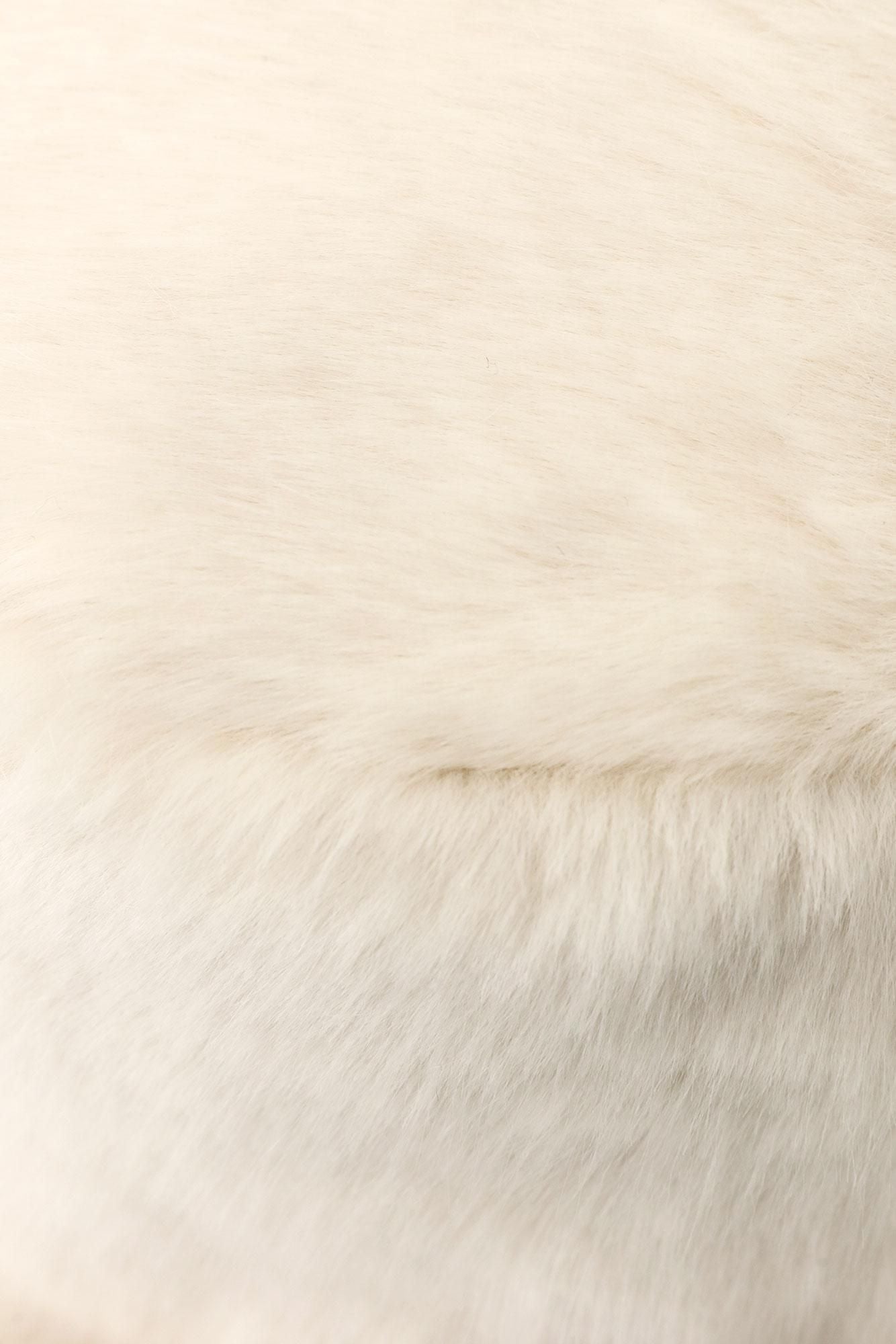 人造毛皮皮帽/本白x SO-SU-U十數 昆