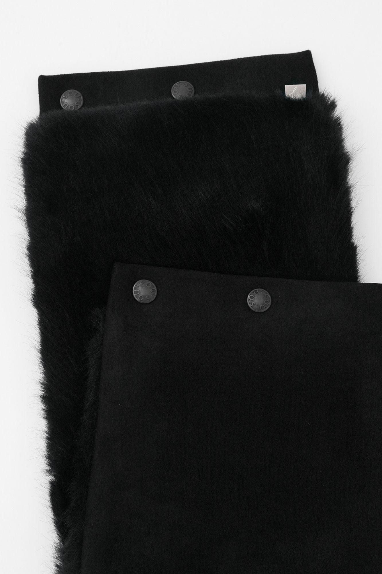 s'yte ヨウジヤマモト ネックウォーマー フェイクファー 黒 s'yte ヨウジヤマモト ネックウォーマー フェイクファー 黒 【2025年