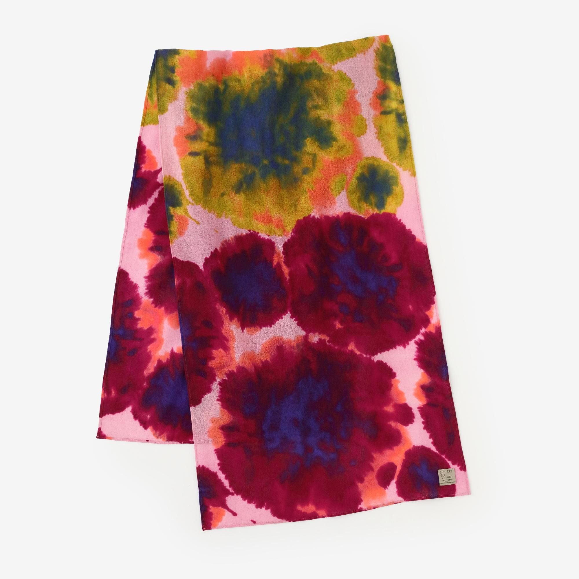 【Pre-order】SOU・SOU×Hinata Hataetoshi Scarf／Dark Sappanwood（※Scheduled to be shipped around Dec 9）