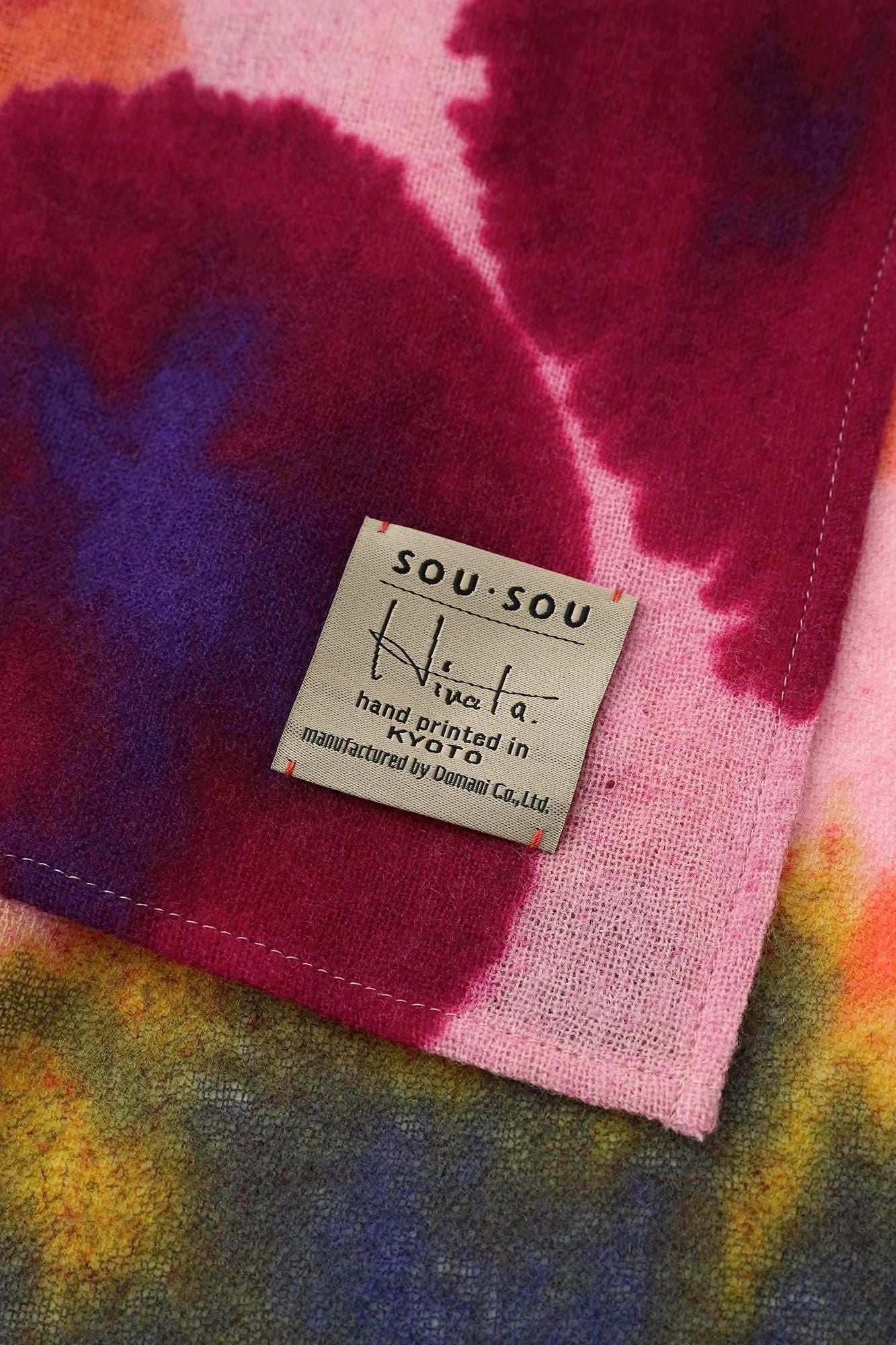 【Pre-order】SOU・SOU×Hinata Hataetoshi Scarf／Dark Sappanwood（※Scheduled to be shipped around Dec 9）