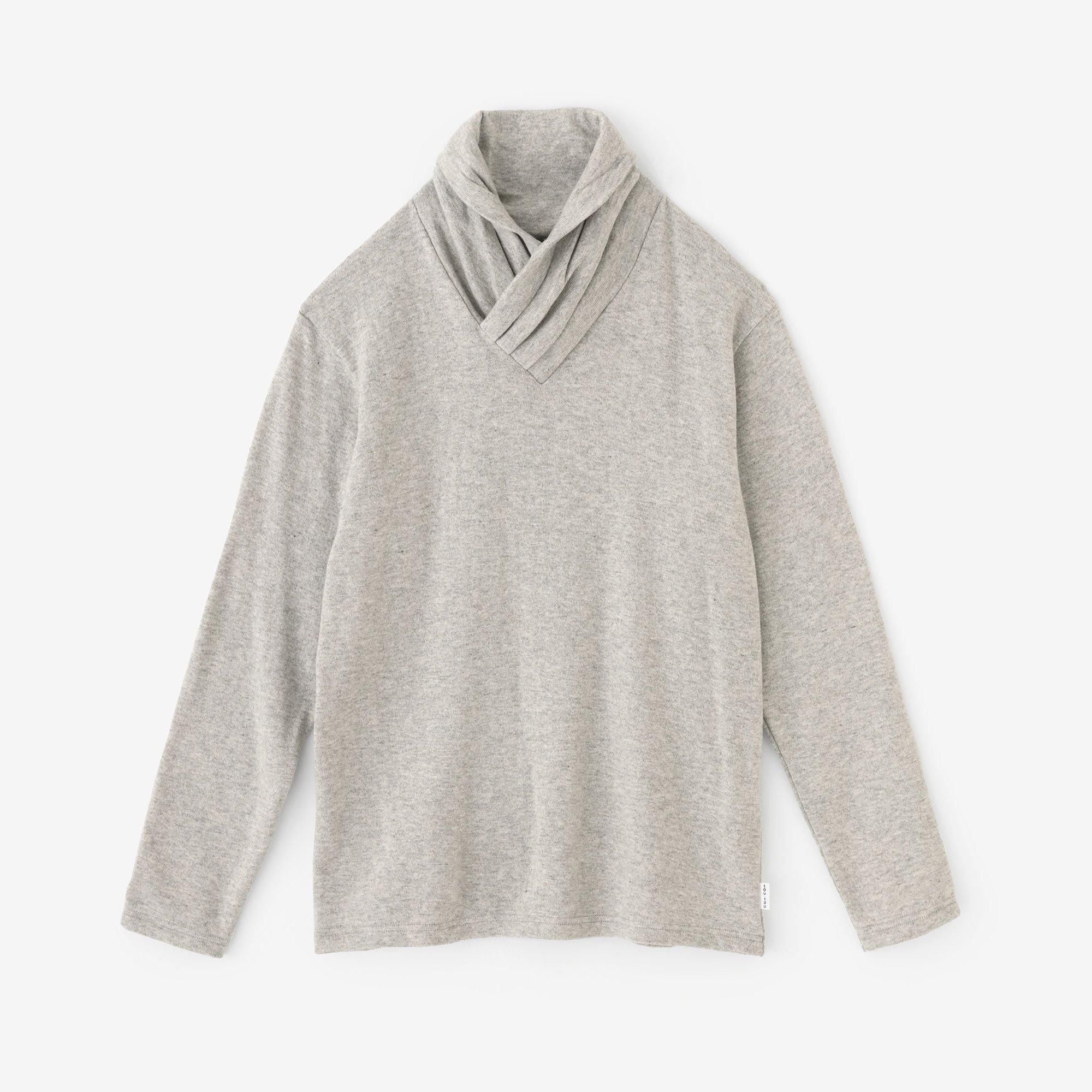 裏起毛 梳毛阿弥（そもうあみ） 衿巻ジバン／絹鼠（きぬねず）