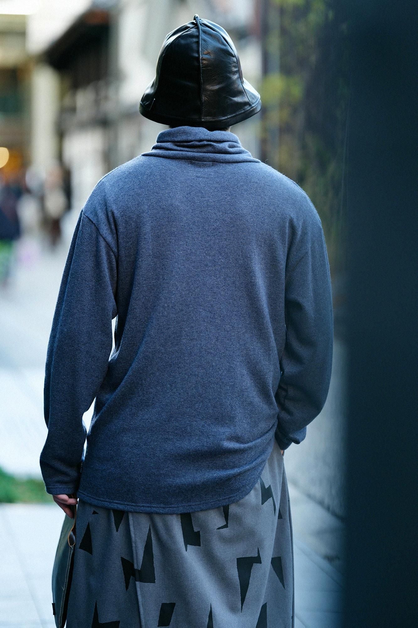 【预订】抓绒内衬、精纺阿美、颈带拉链/蓝棕色（*预计11月25日左右发货）