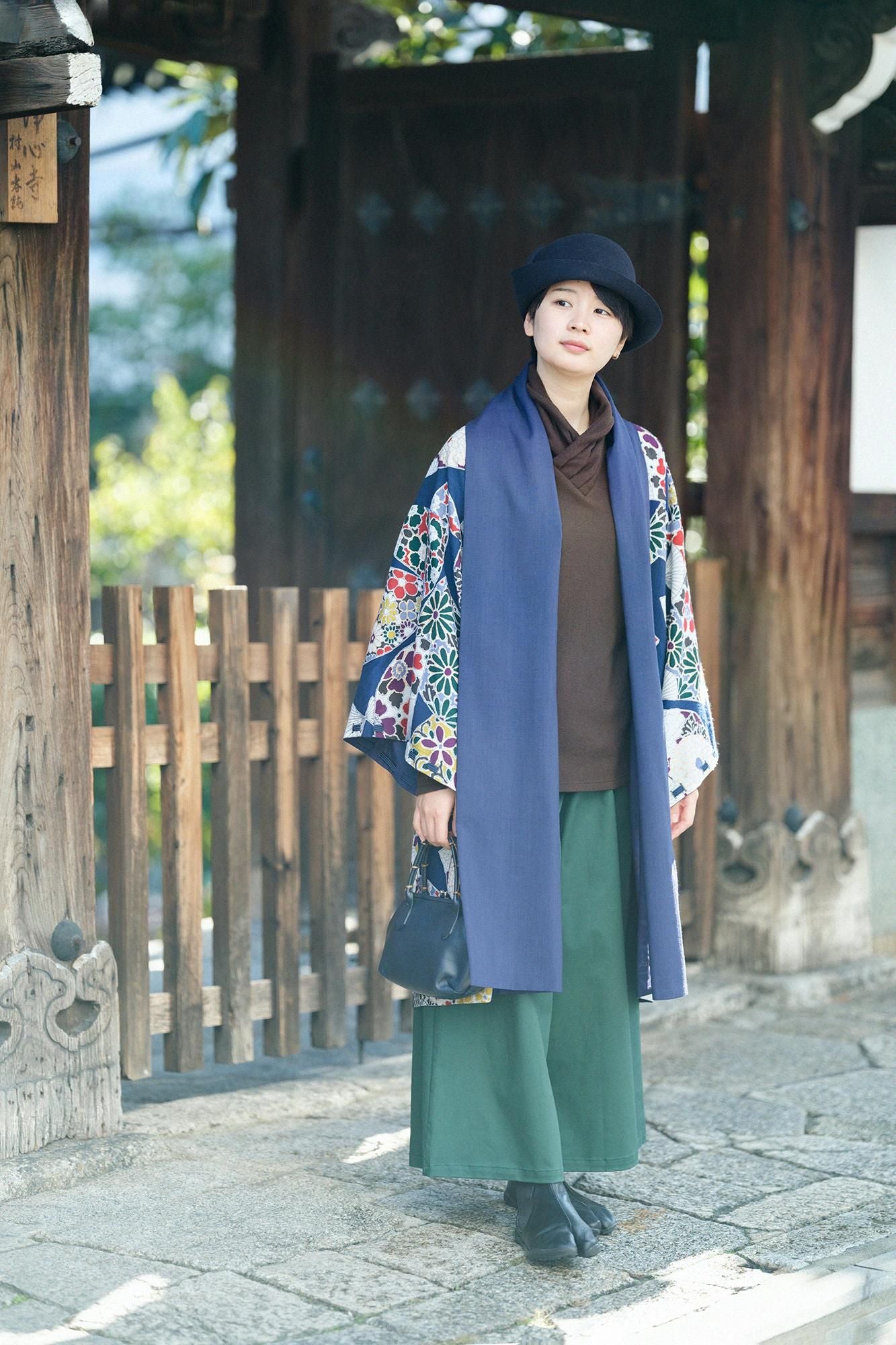 內起絨 梳毛針織 高領上衣／棕色