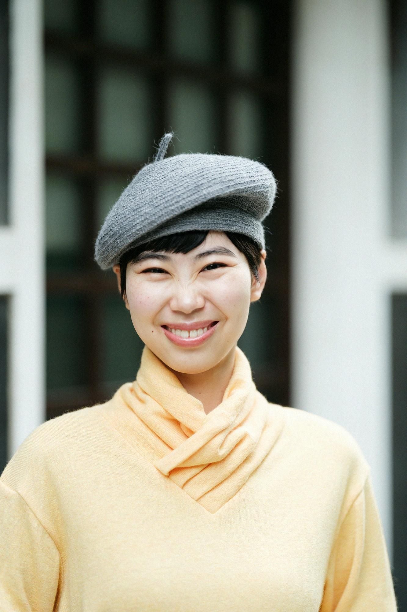 內起絨 梳毛針織 高領上衣／向日葵色