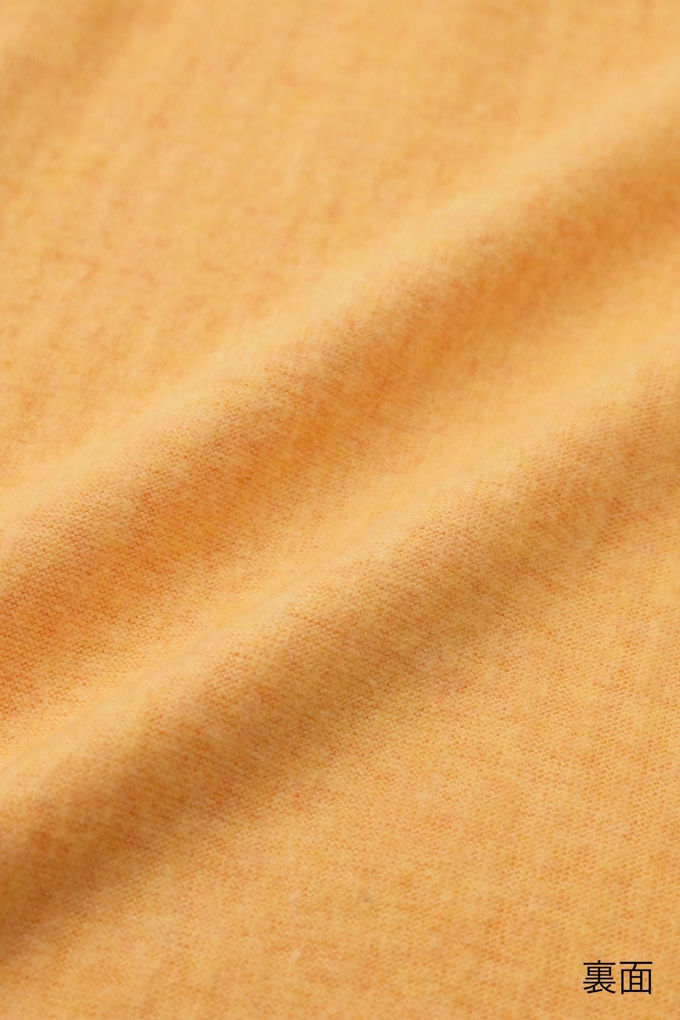 內起絨 梳毛針織 高領上衣／向日葵色