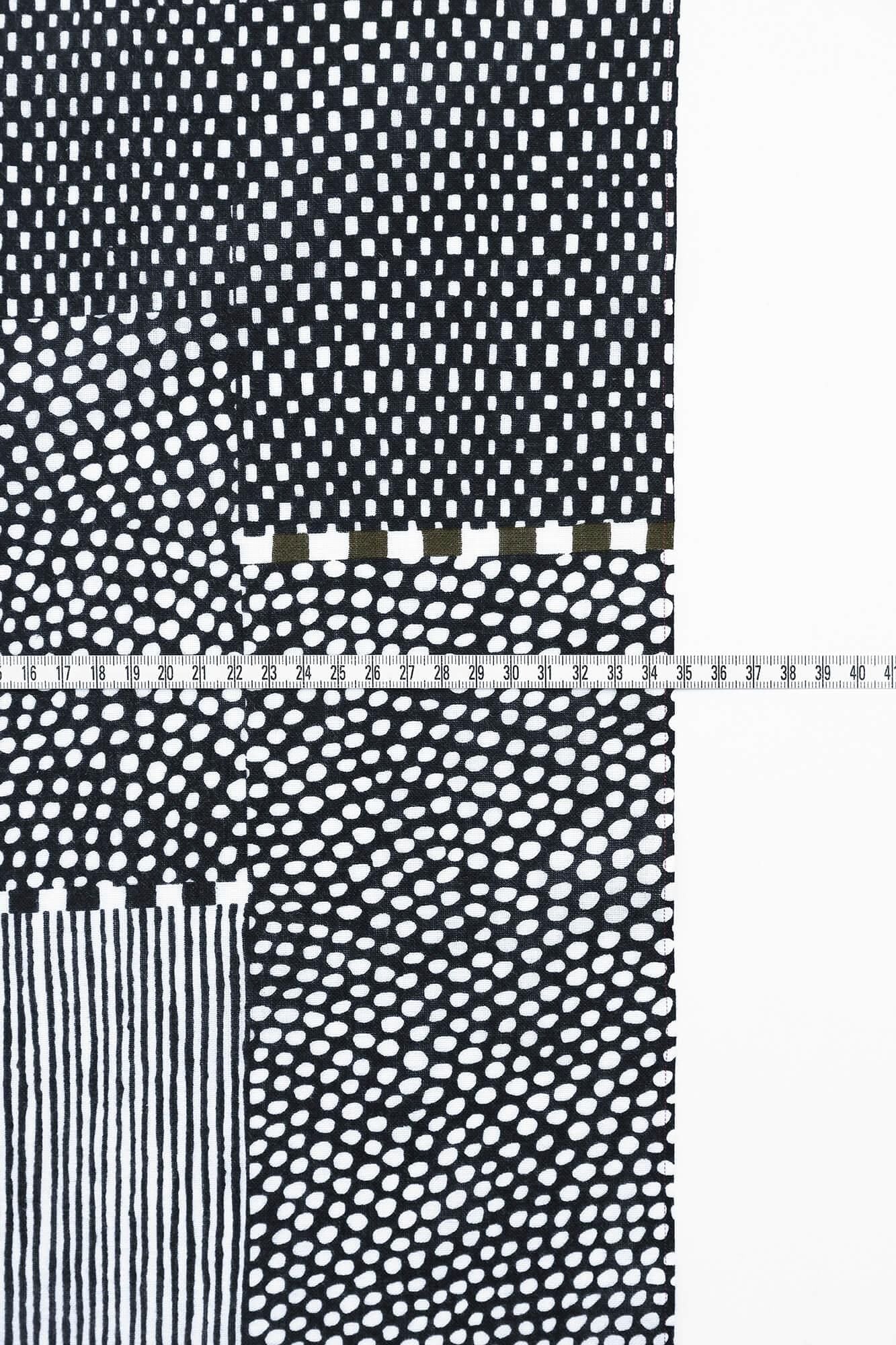 Textil nach Gewicht verkauft (Ise Momen tenugui)/Magasane Sumi schwarzes Moos (Sumikuro Nikoke) <50 cm>