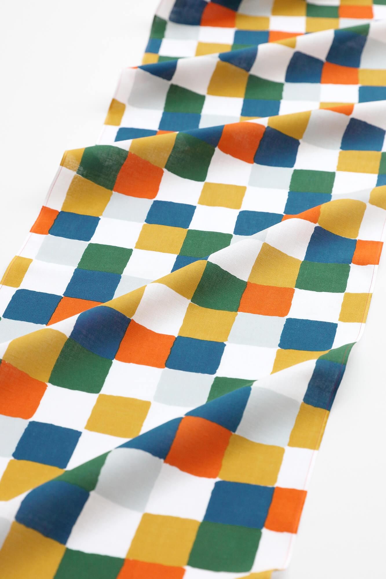 通过测量（ISE棉花tenugui） /每日（裂纹）早茶仪式（asachaji）<50cm>