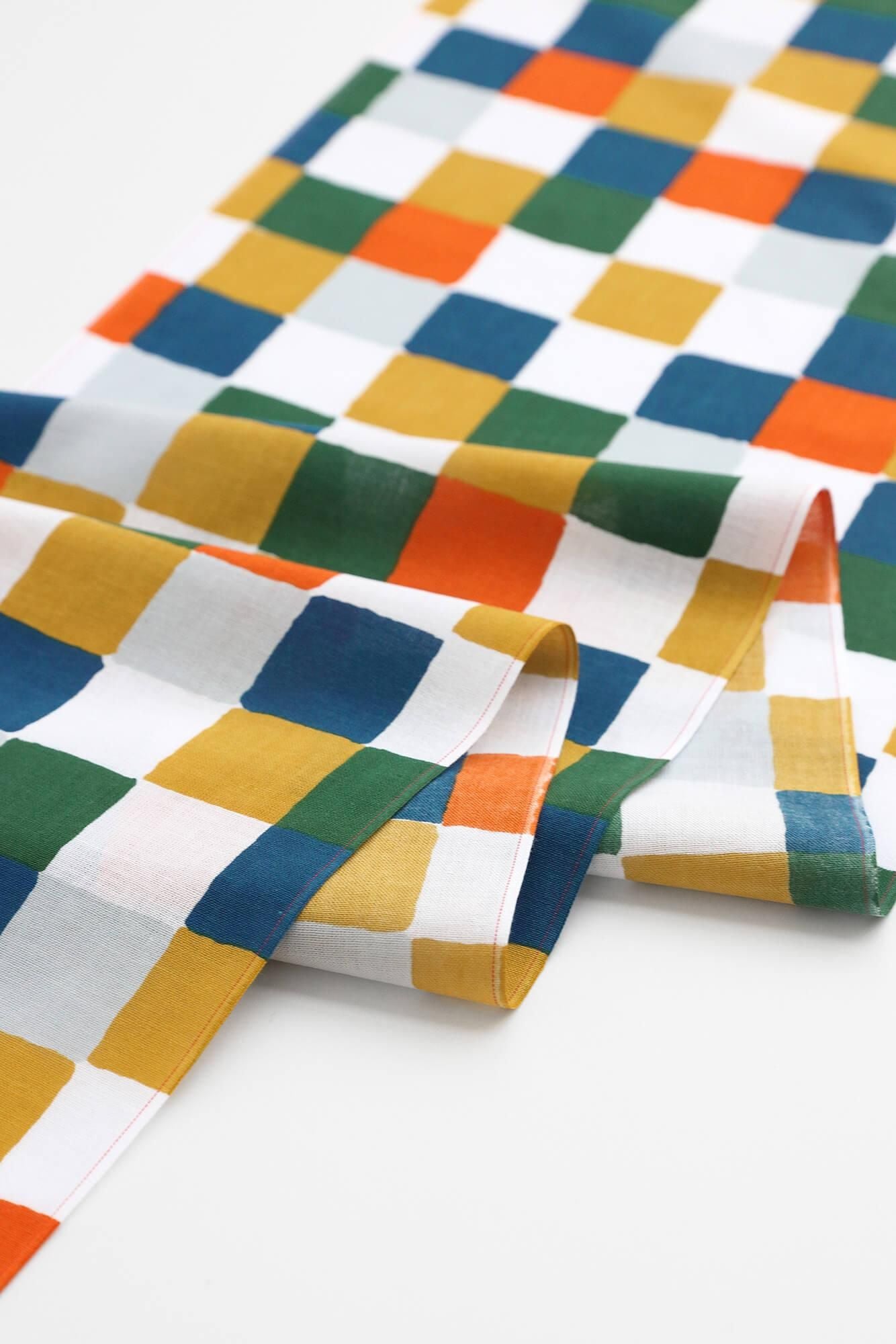 通过测量（ISE棉花tenugui） /每日（裂纹）早茶仪式（asachaji）<50cm>