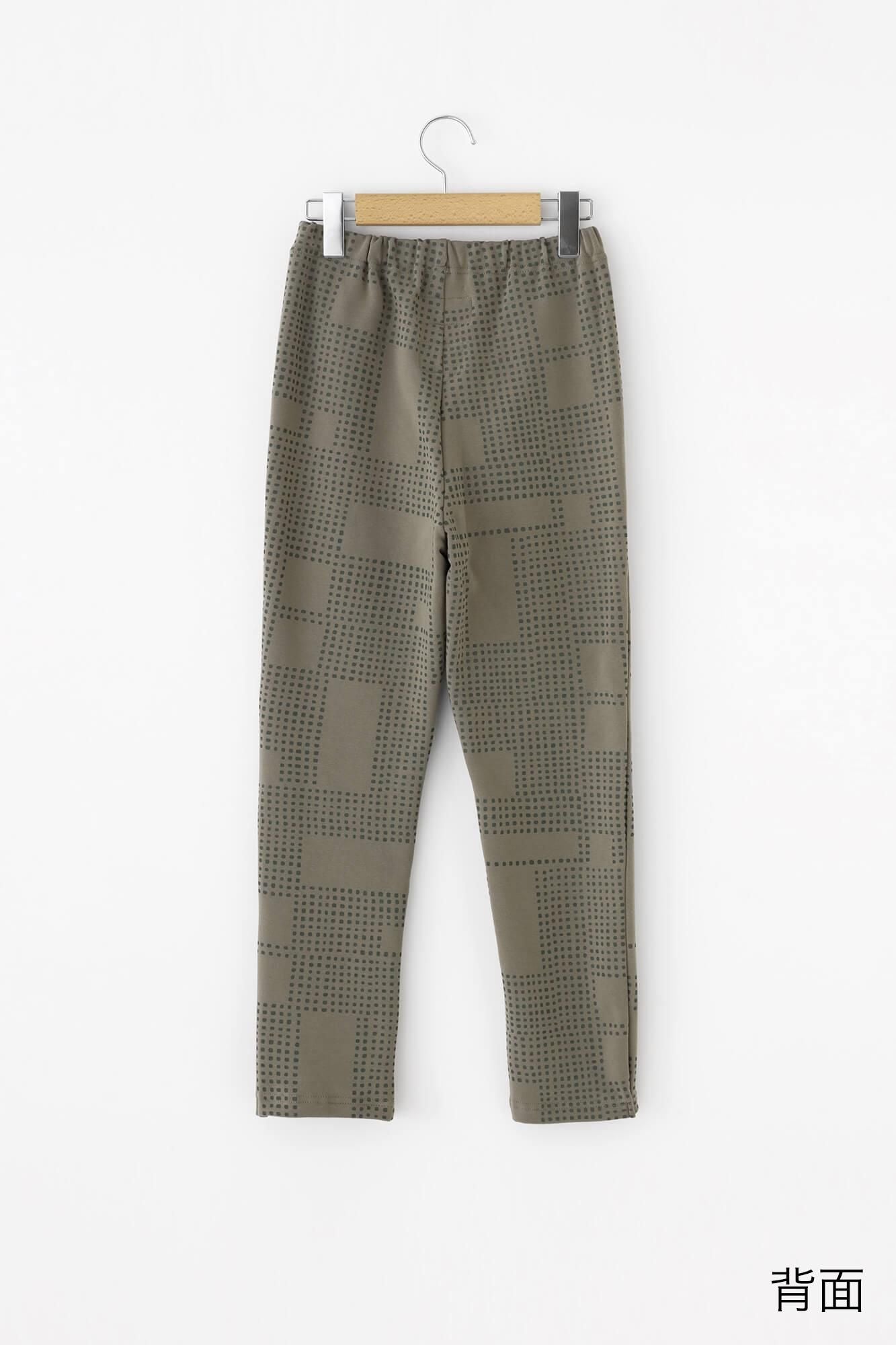 裏毛 細形（ほそなり）えんゆう穿き／影（かげ） 柳茶（やなぎちゃ）