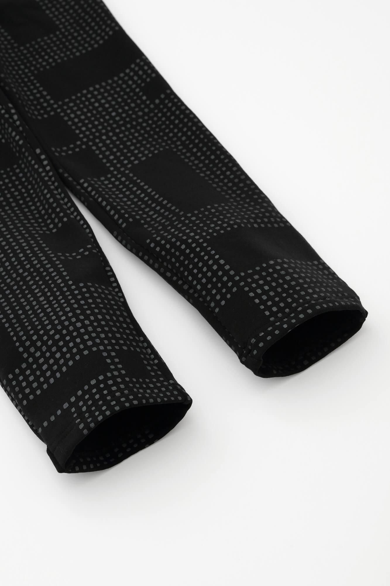 裏毛 窄版細腿褲／影 黑色