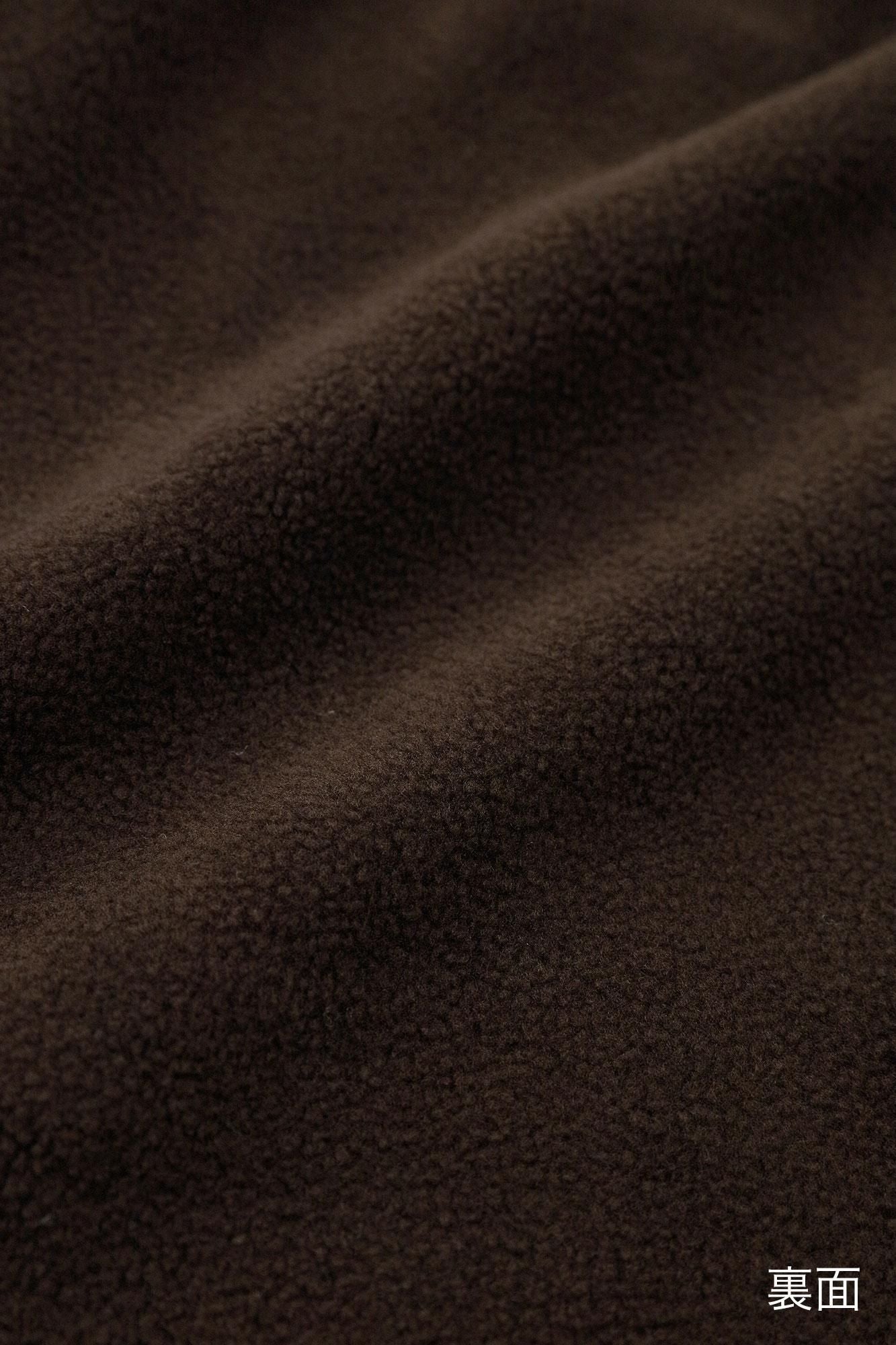 內起絨針織窄版細腿褲/棕色