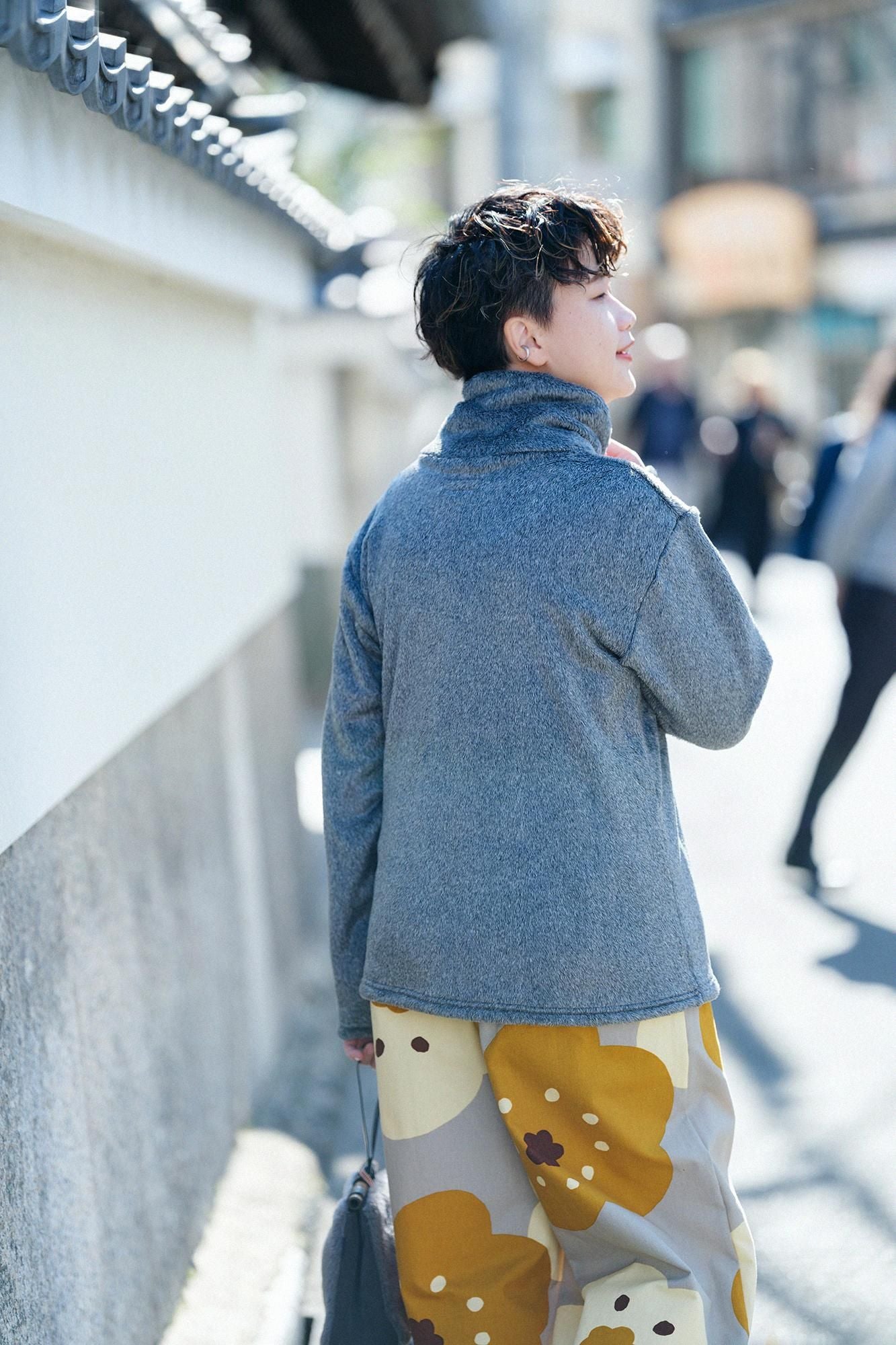 [Nur im Internet verfügbar] Biberboa-Halsband/mattfarbenes Heidekraut (Nibiiromoku)