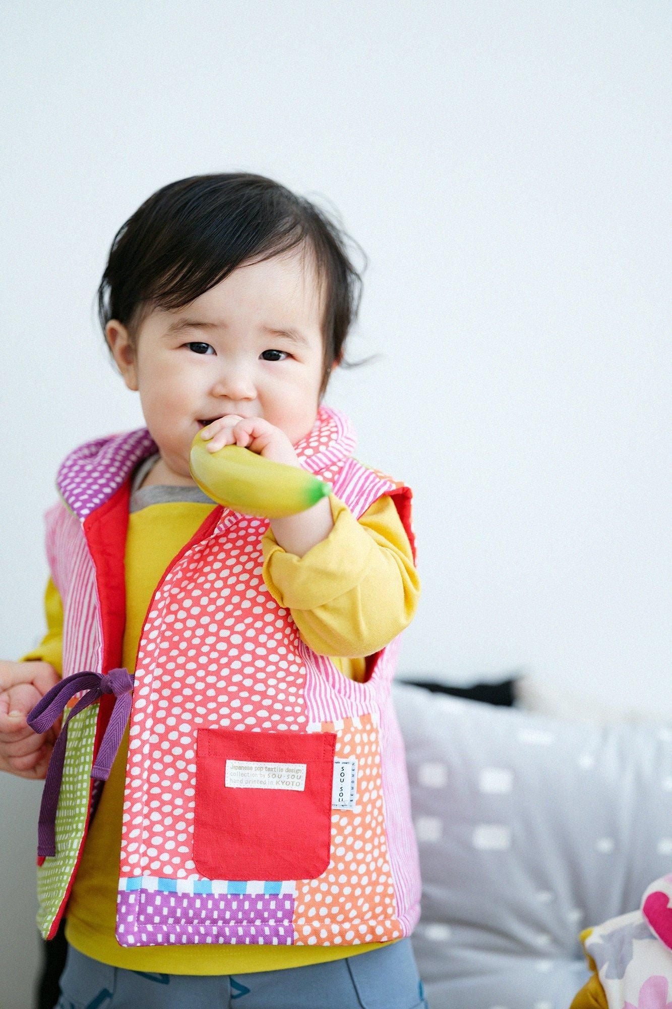 ○いせもめん わた入り ちゃんちゃんこ／まがさね みやび