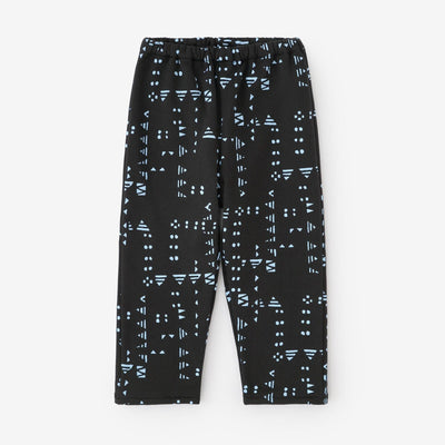 Fleece Lining Monpe Pants for Kids / Otogi Black