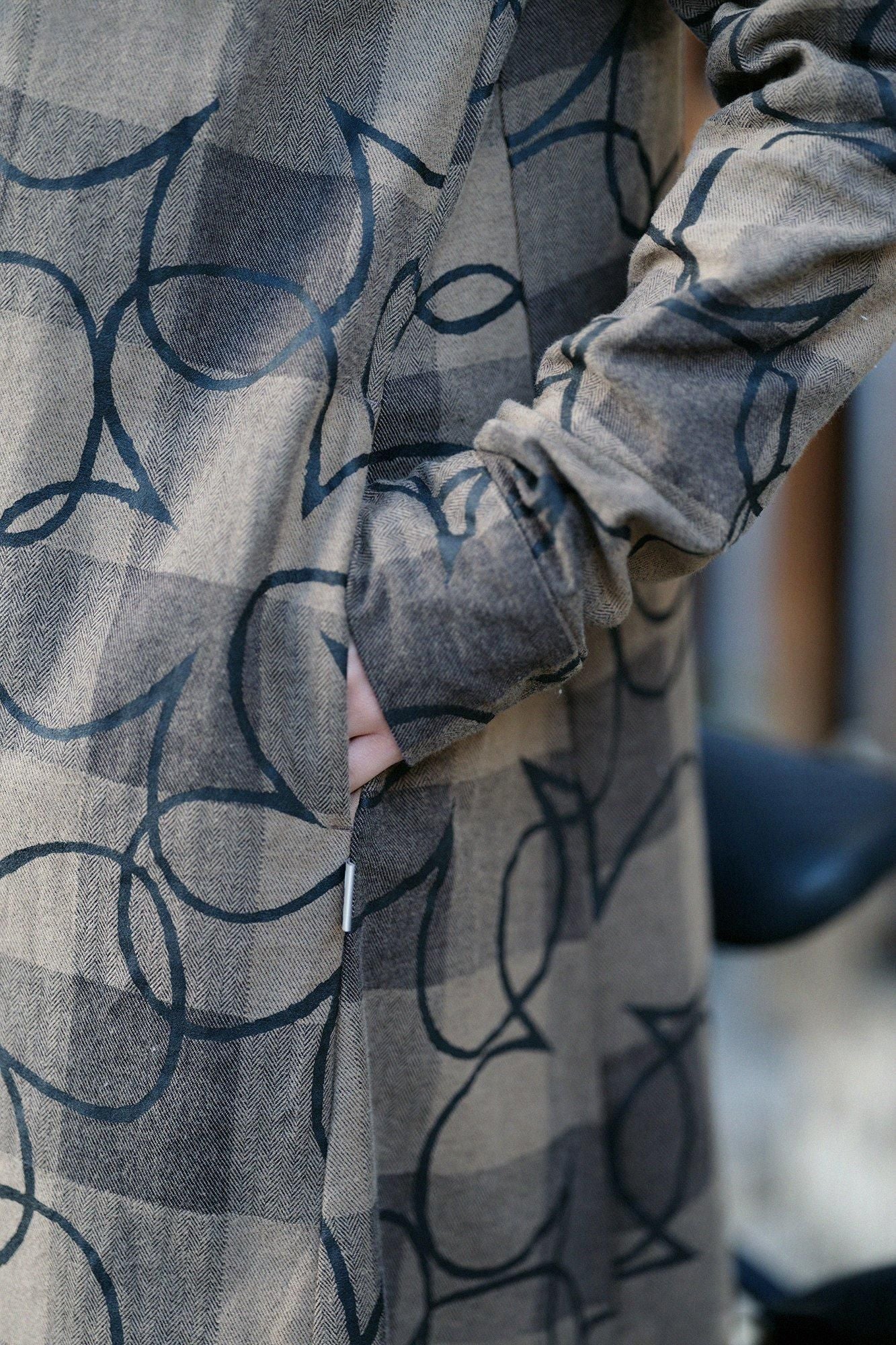 BroTsunineCheck BIKE One-piece Dress／Happiness Brown Check