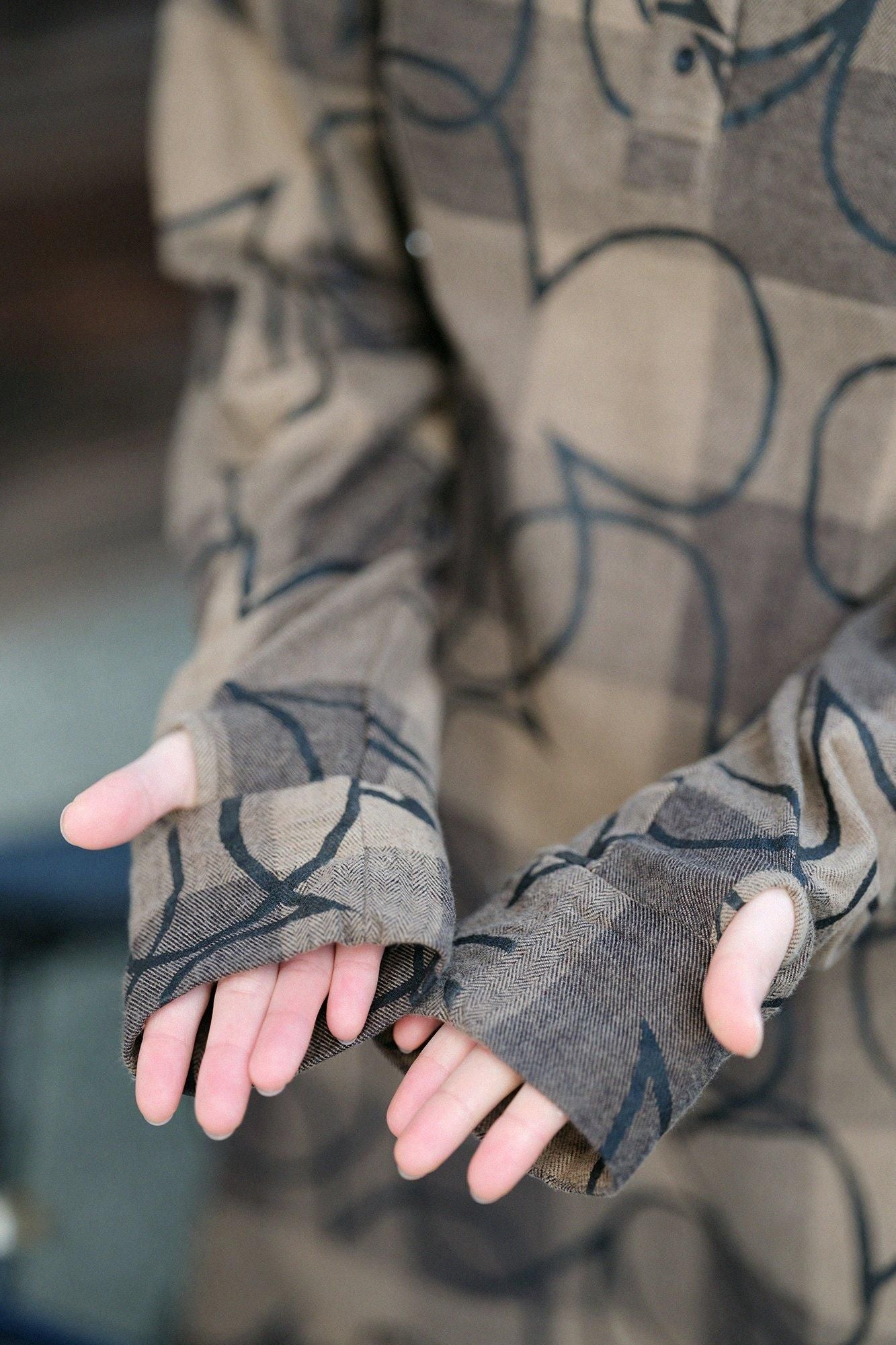 BroTsunineCheck BIKE One-piece Dress／Happiness Brown Check