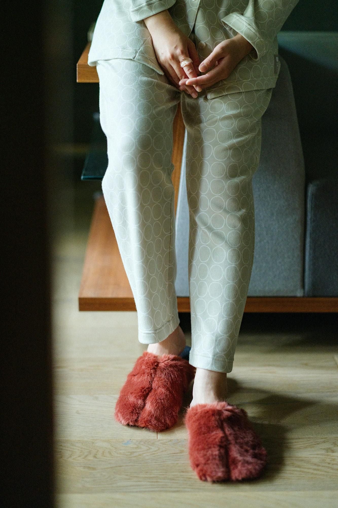 【net limited】Wacoal / Sleep Science Pajama / Circles Greyish White