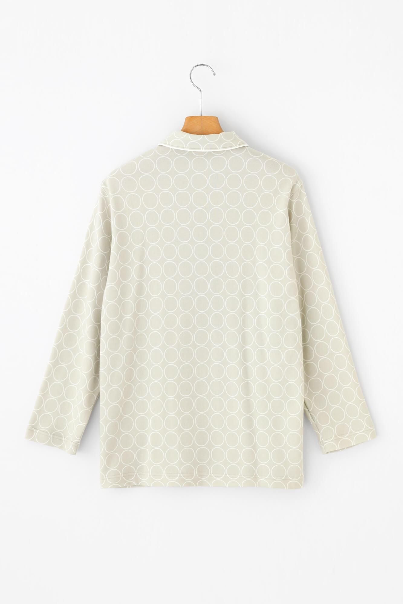 【net limited】Wacoal / Sleep Science Pajama / Circles Greyish White