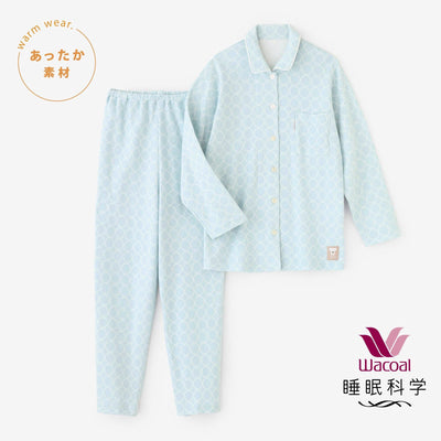 [仅在线] Wacoal/Sleep Science睡衣/白色新鲜蓝色（闪闪发光）