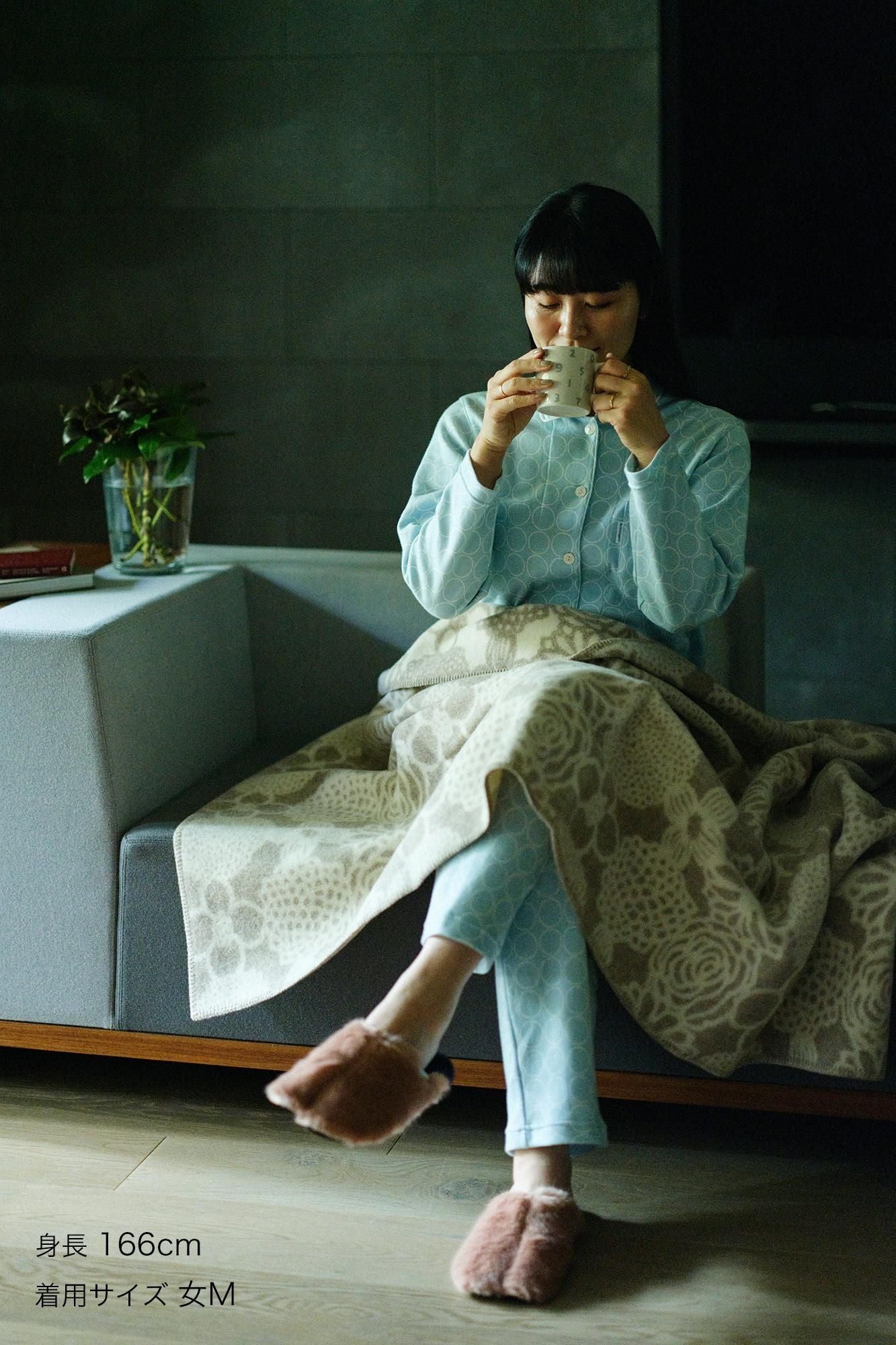 [仅在线] Wacoal/Sleep Science睡衣/白色新鲜蓝色（闪闪发光）