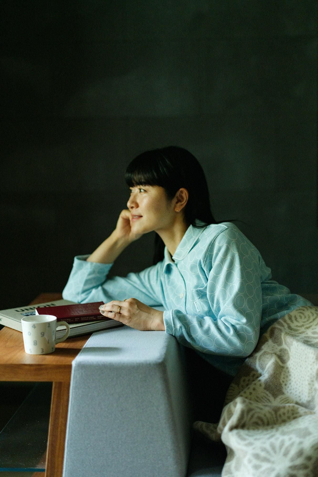 [仅在线] Wacoal/Sleep Science睡衣/白色新鲜蓝色（闪闪发光）