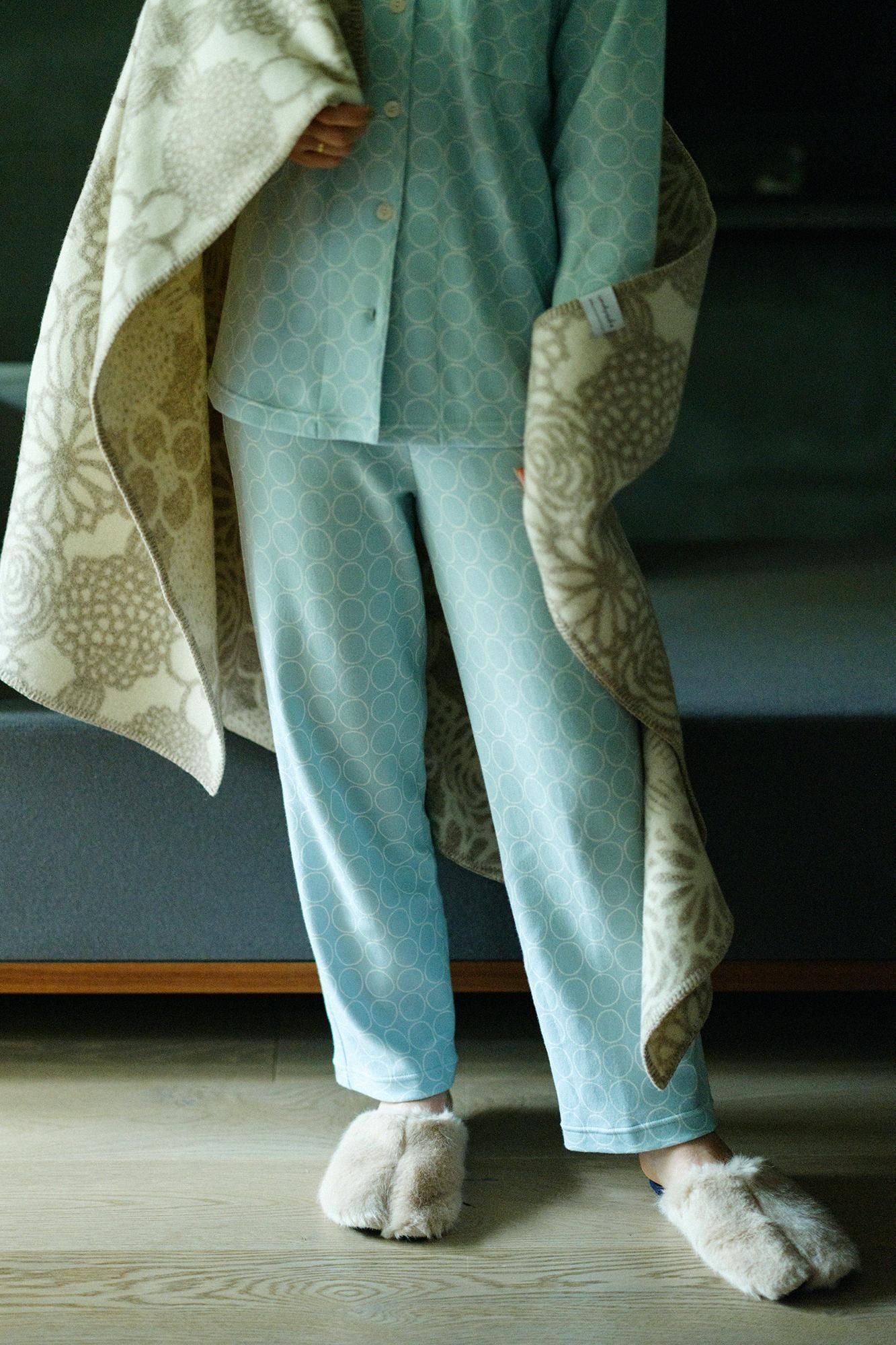 [仅在线] Wacoal/Sleep Science睡衣/白色新鲜蓝色（闪闪发光）