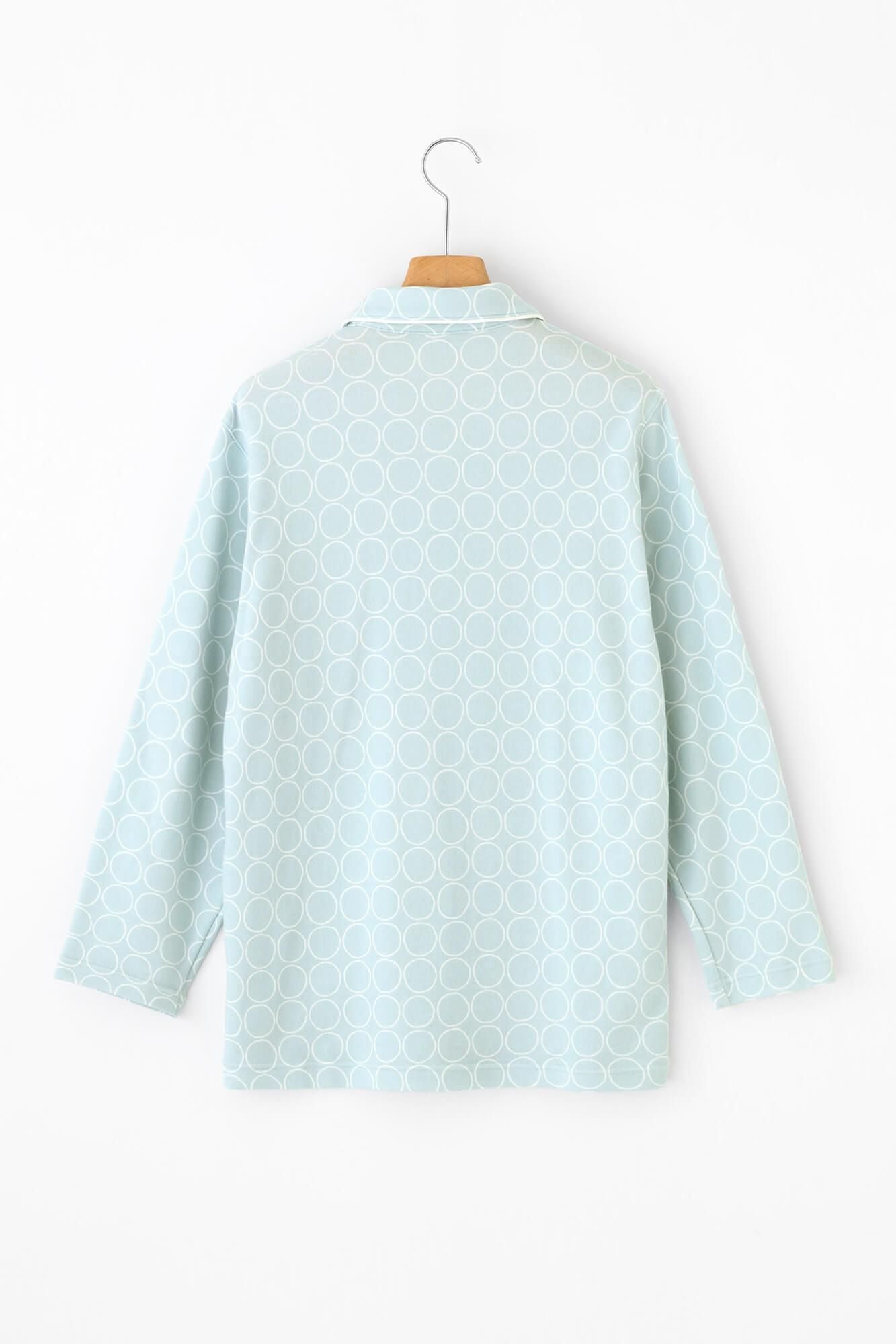 net限定】ワコール/睡眠科学 パジャマ／わならべ 淡水色（うす