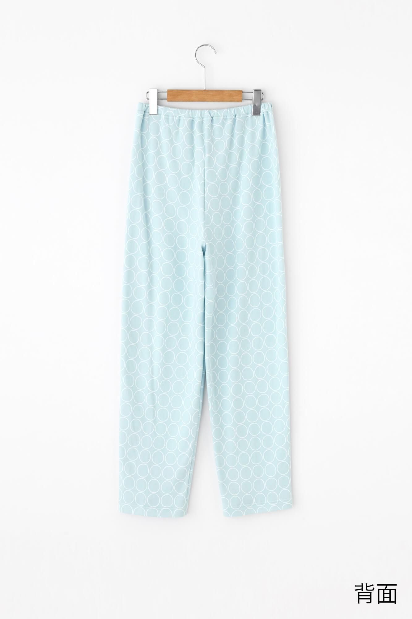 net限定】ワコール/睡眠科学 パジャマ／わならべ 淡水色（うす