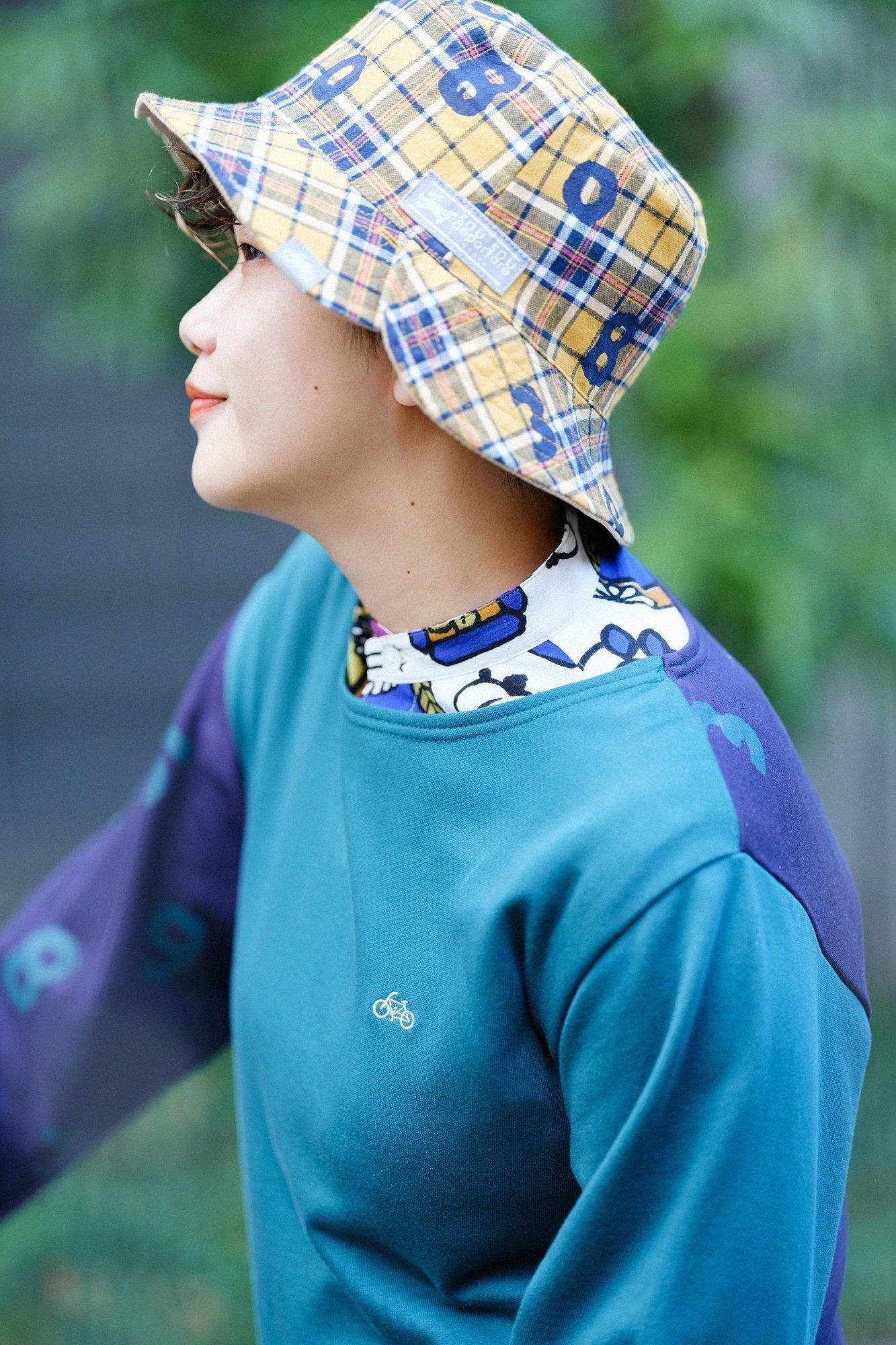 Fleece Boat Neck Sweat Shirt／Viridian Green×SO-SU-U  