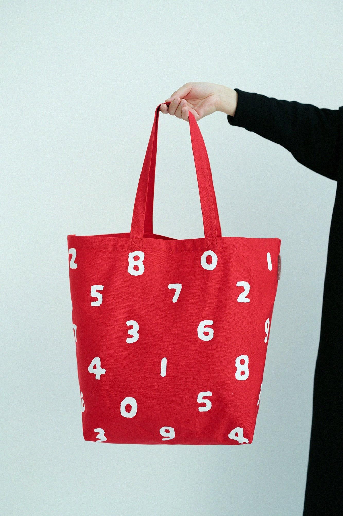 AKTION Canvas-Tasche L/SO-SU-U Tiefes Scharlachrot (Kokihiiro) x Tsukumo