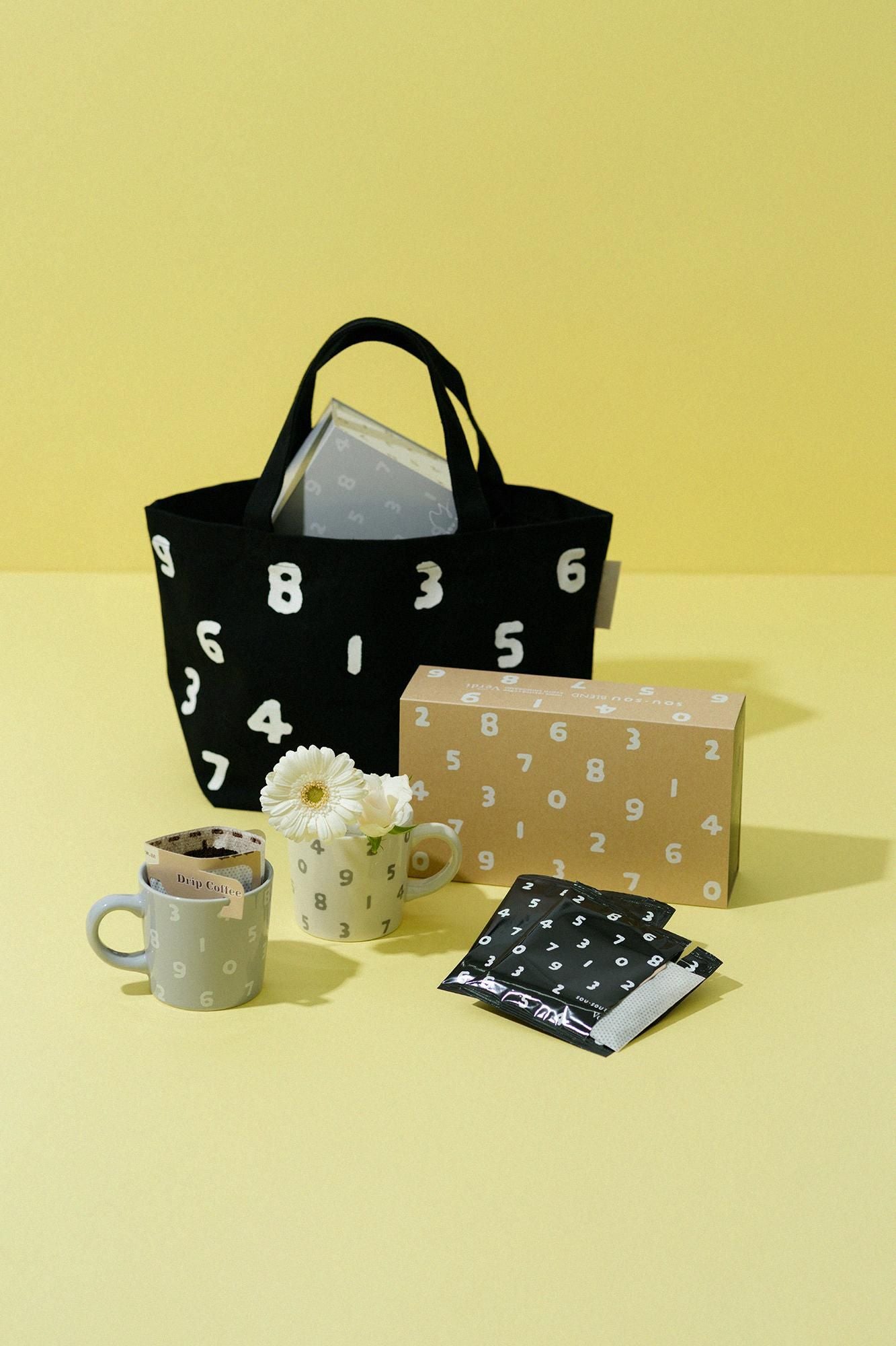 ■SOU・SOU BLEND by caffè Verdi Gift Bag Black ※2 Mugs