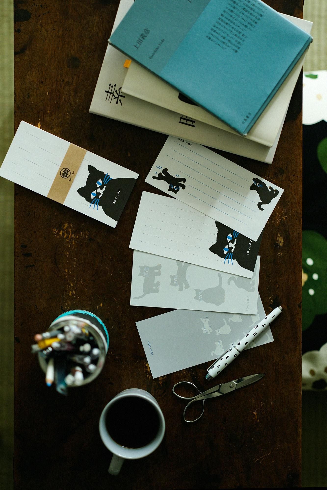 SOU・SOU × PHP研究所一筆箋／貓