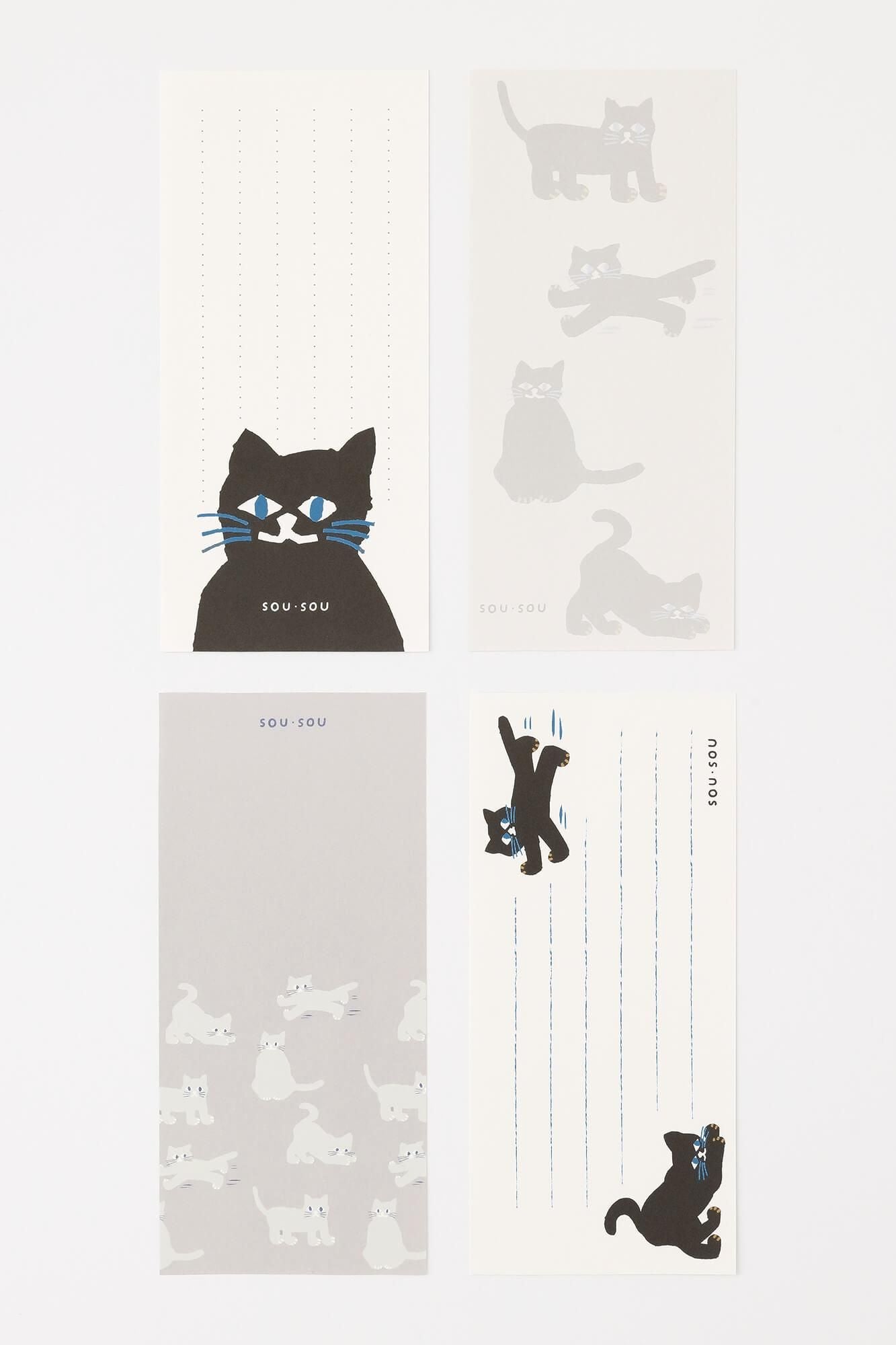 SOU・SOU × PHP研究所一筆箋／貓