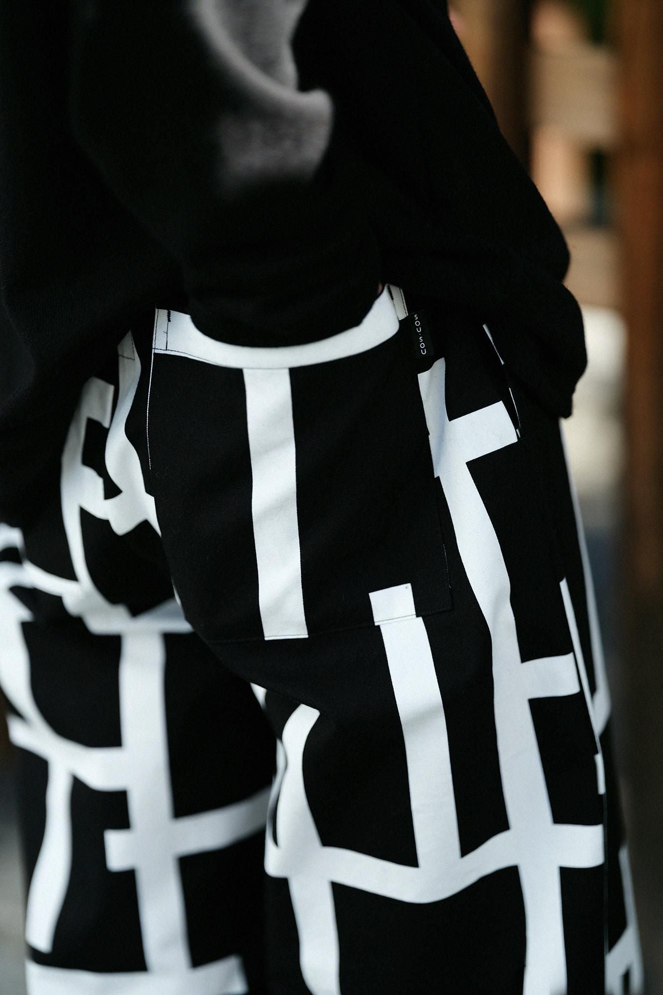 12号帆布 作務衣（さむえ） 下／桟（さん）