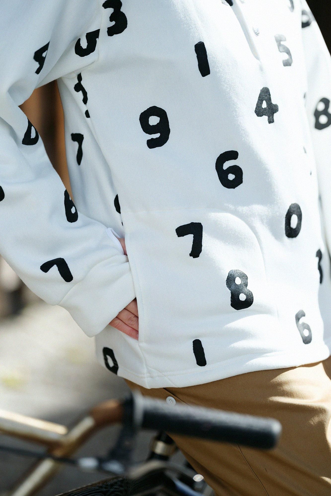 內起絨抓絨 H.W.S 套頭上衣／SO-SU-U十數 白色