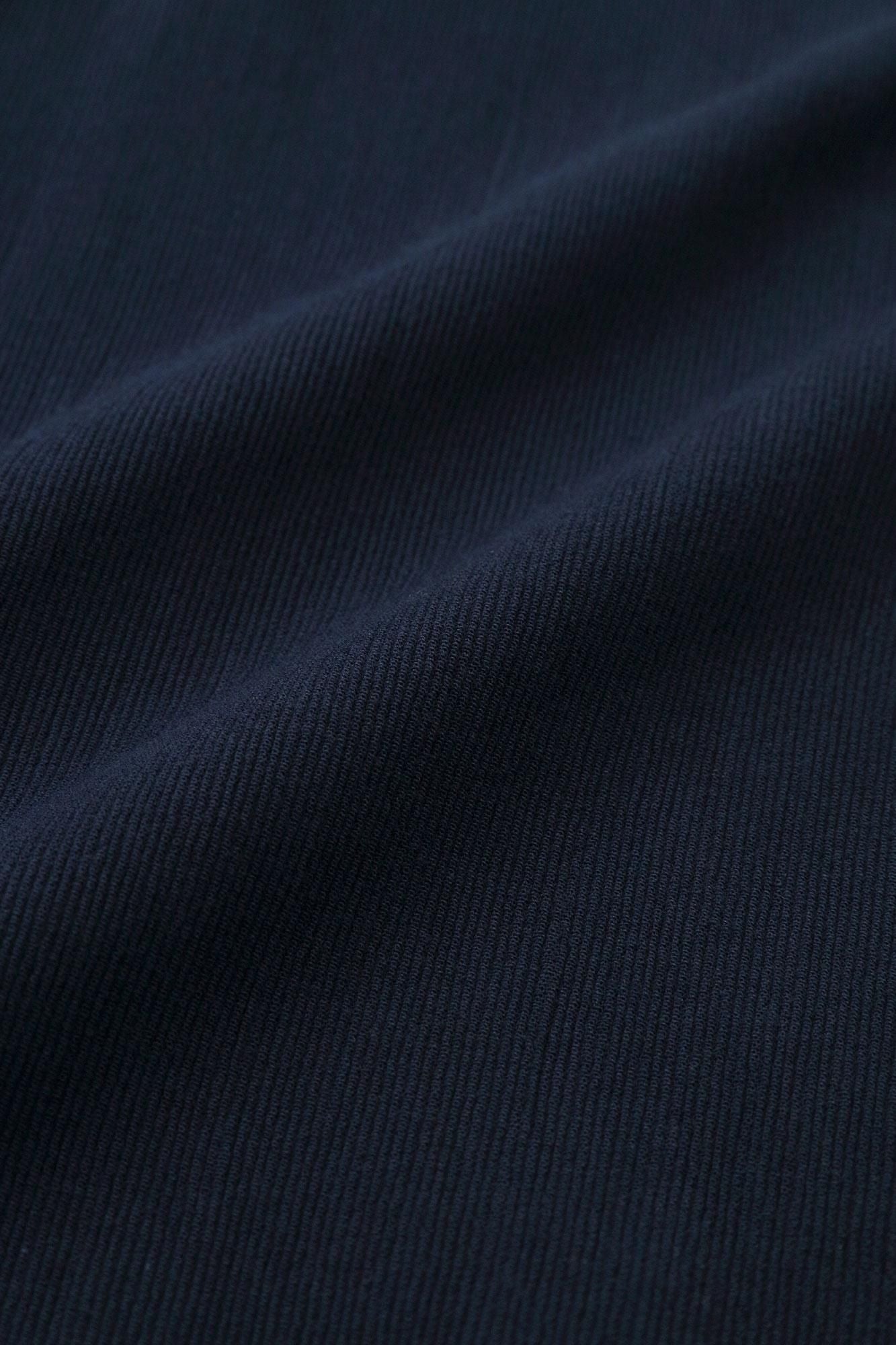 Chizimi Cotton 20/10 Emboss Processed Samue Bottom / Dark Blue