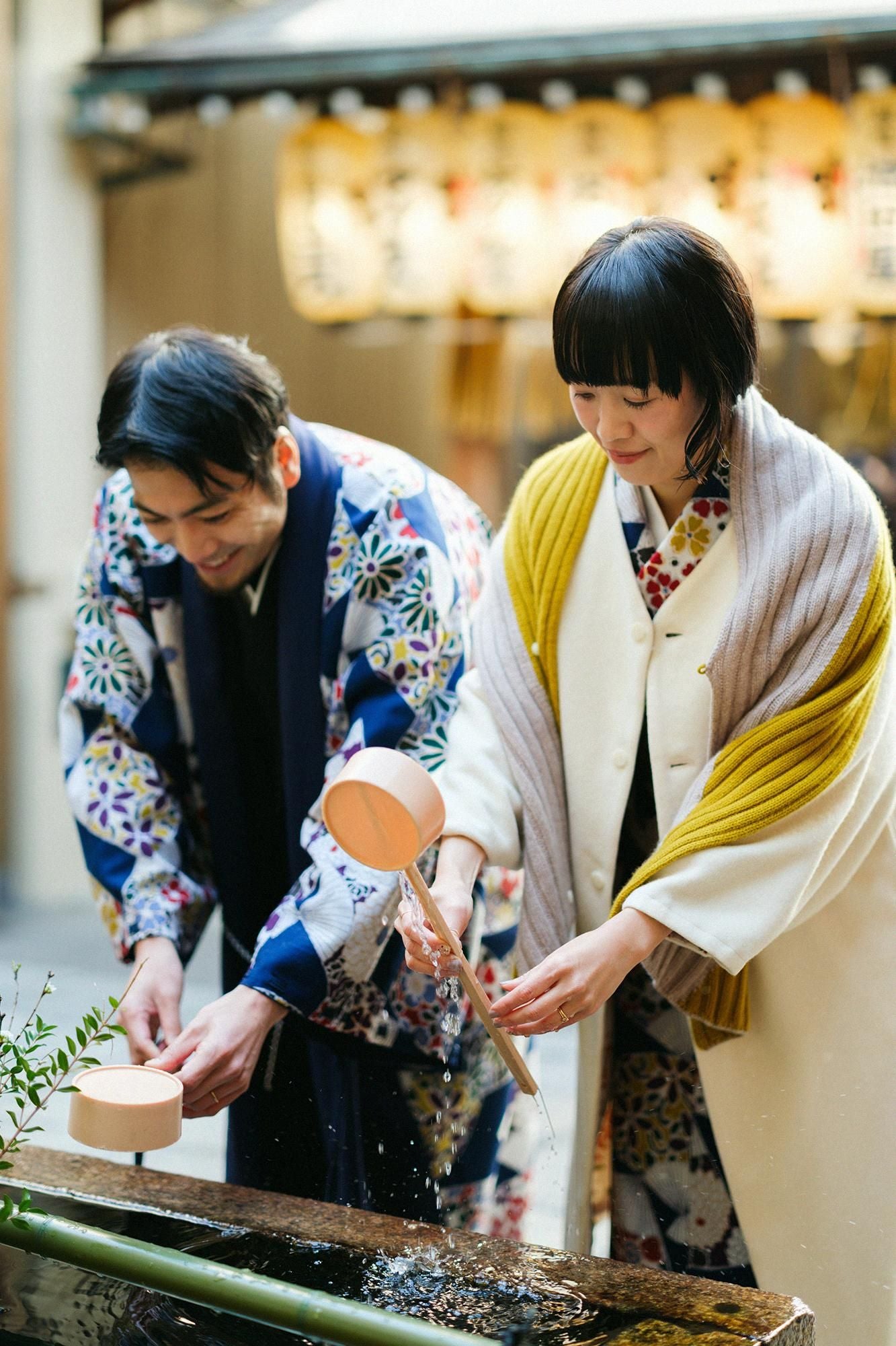 お仕立て付き】モスリン 着物（総裏仕立て）／扇（おうぎ）【※お届けに約