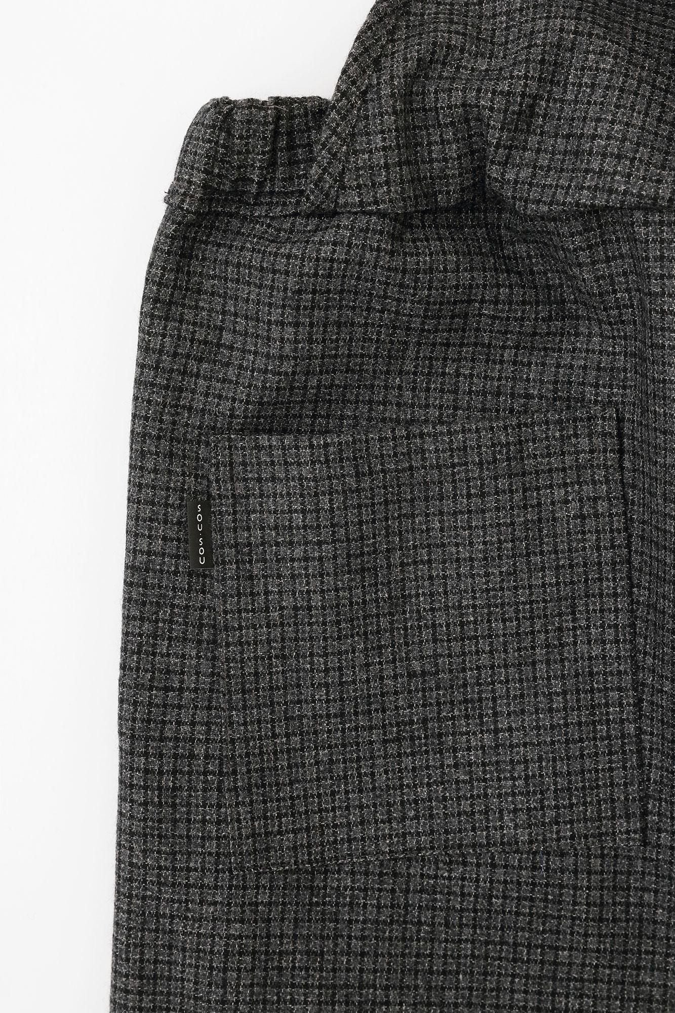 Peluches, tissage en treillis, fabriqué à la main, takamikanita (vêtement japonais) / cendres sombres