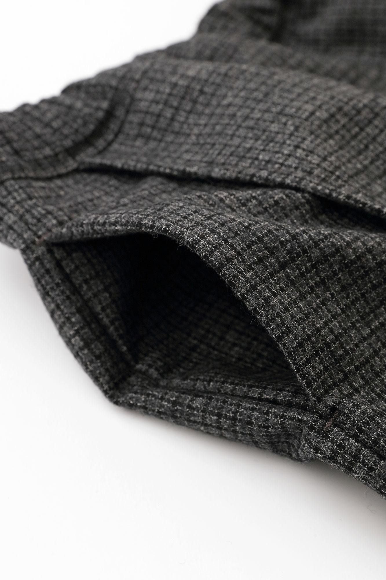 Peluches, tissage en treillis, fabriqué à la main, takamikanita (vêtement japonais) / cendres sombres