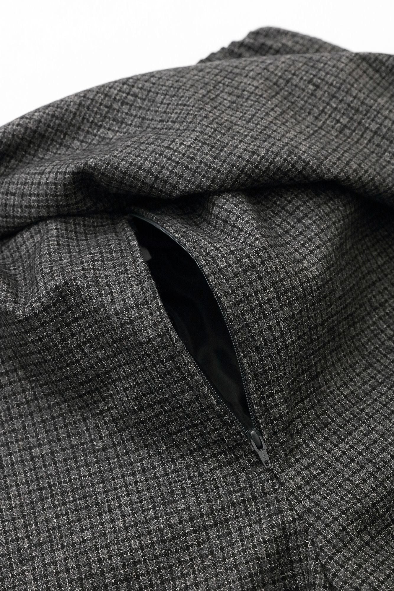 Peluches, tissage en treillis, fabriqué à la main, takamikanita (vêtement japonais) / cendres sombres