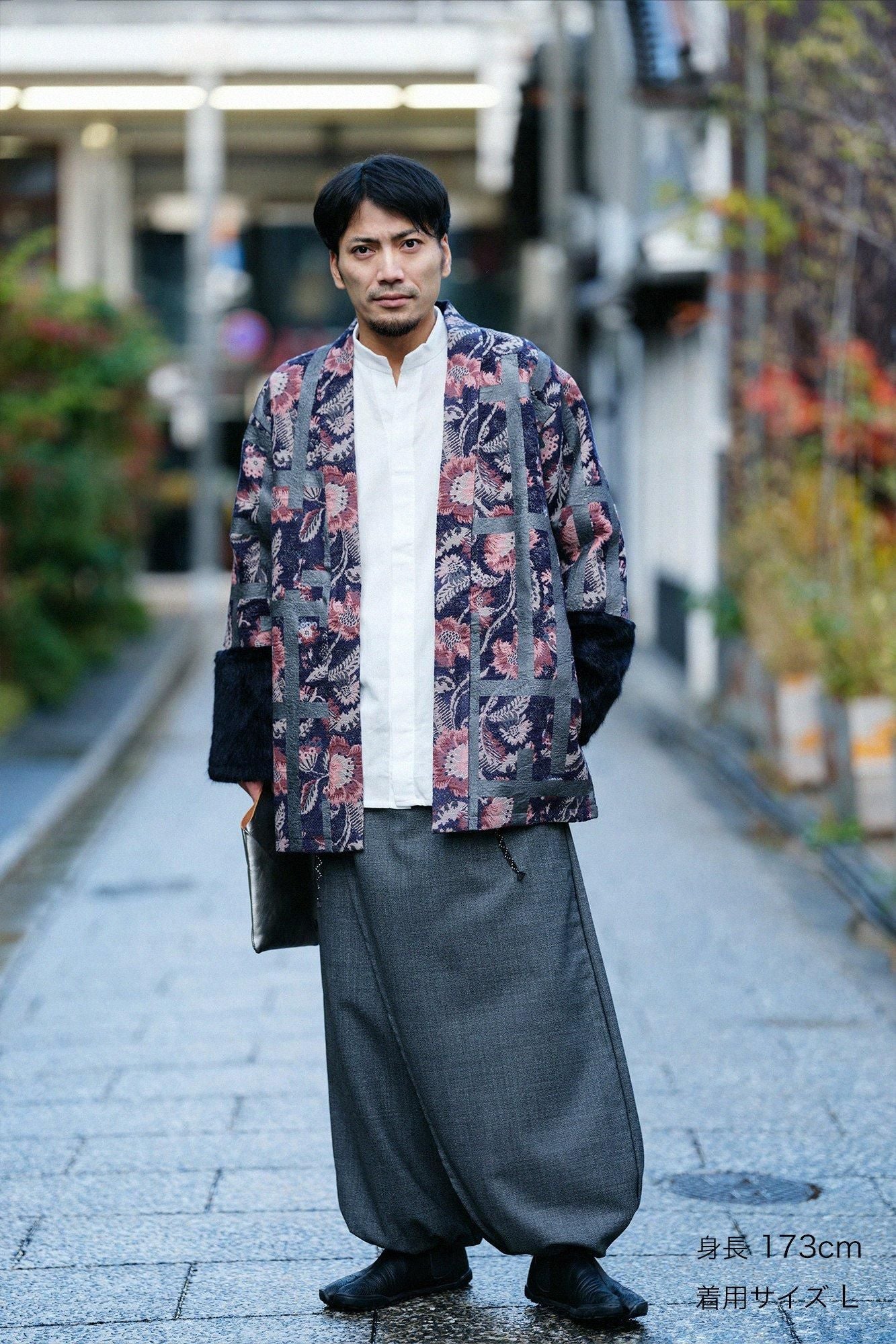 SOU・SOU 梳毛 手形寛衣下 墨色 Sサイズ 梳毛（そもう） 手柄寛衣下（たかみかんいした）／墨色（すみいろ）