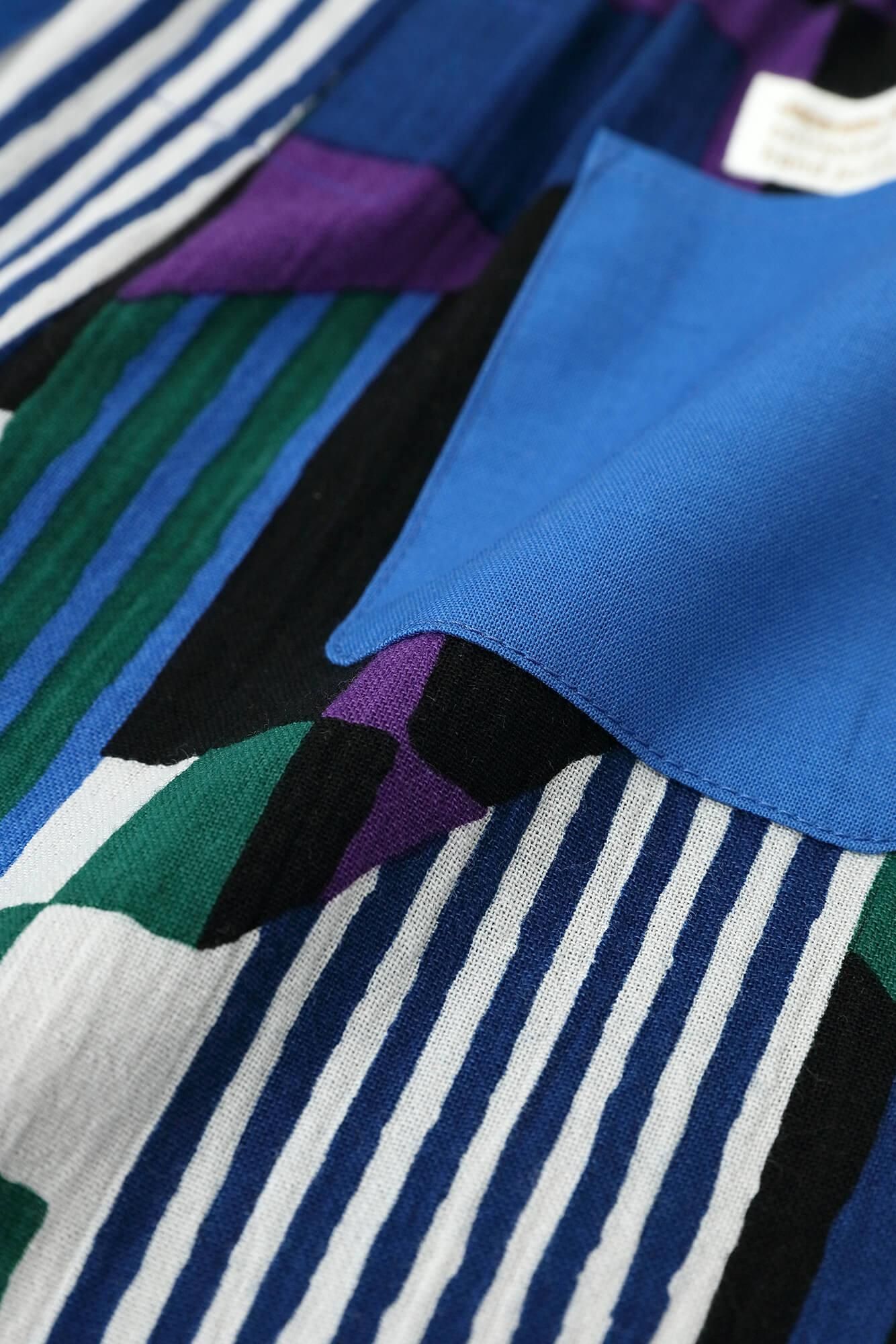 ●高島縮棉20/20童裝及膝短褲/Kikamon