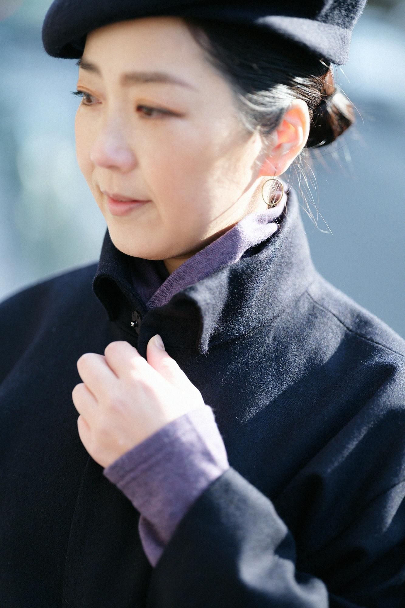 无孔的斜纹编织（Somo ayaori）方形袖斗篷（Kakuso degasaito） / Shinkon