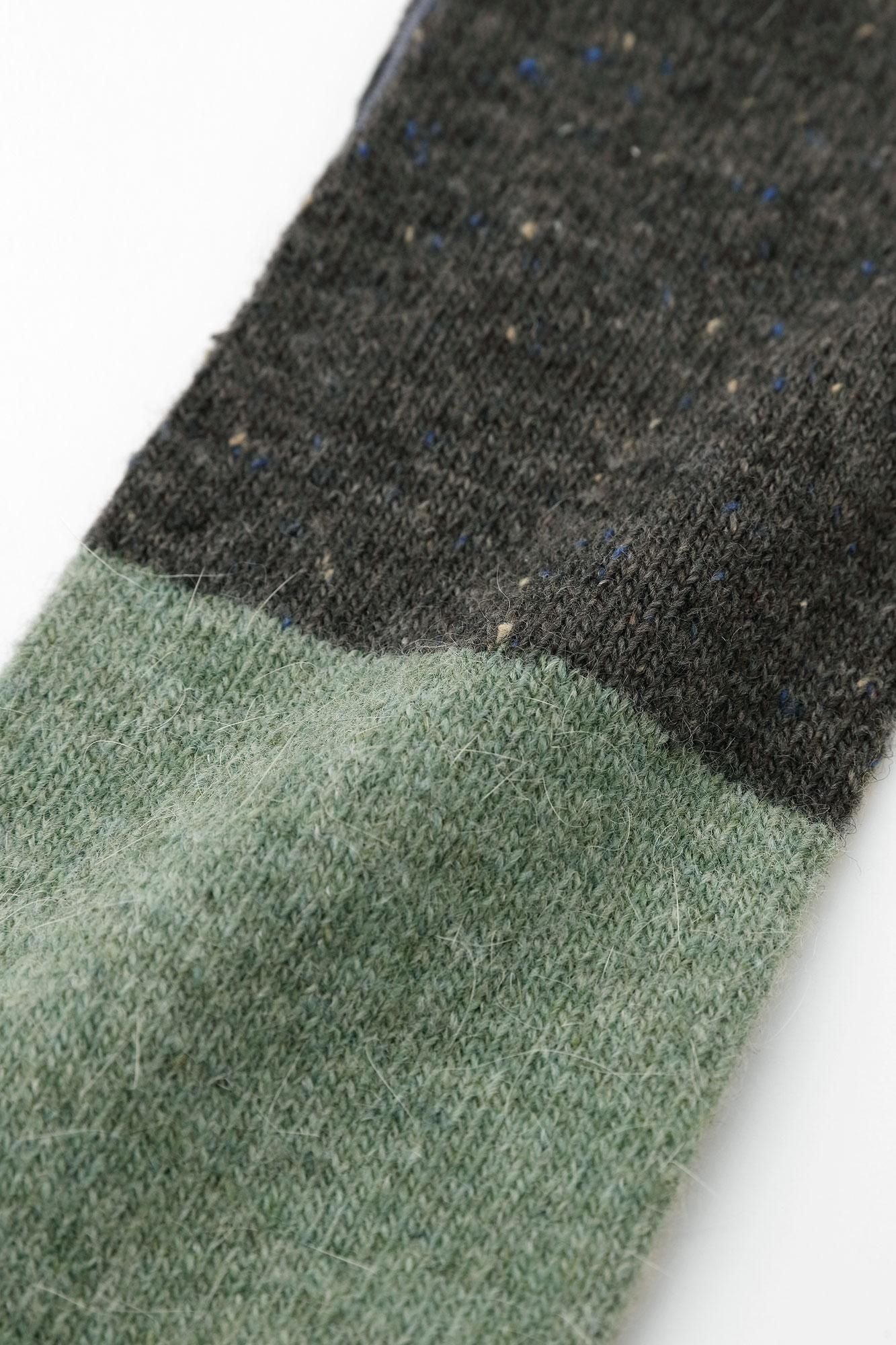 Angora Blend Arm Cover／/ Dark Ink Black